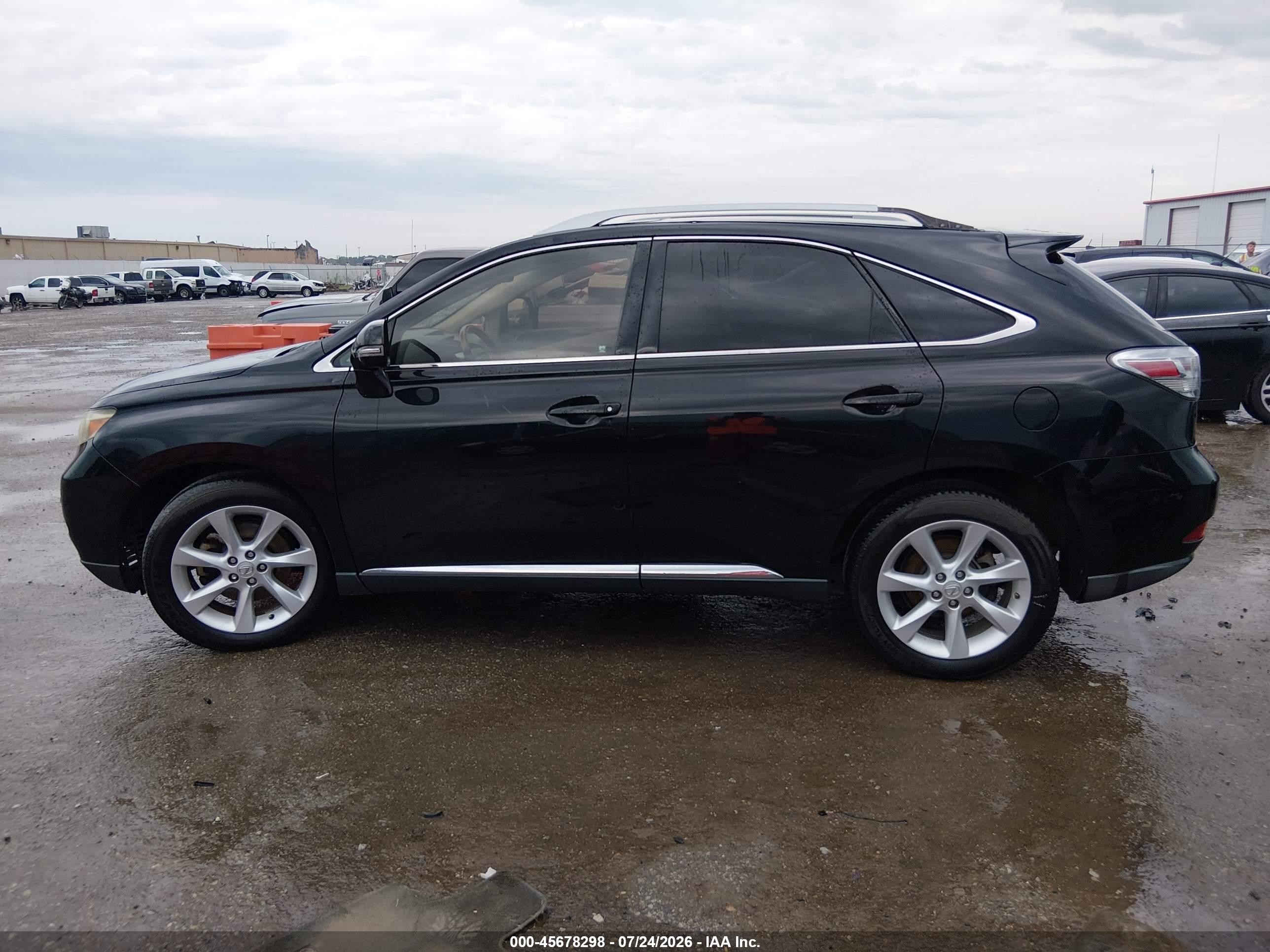 2010 Lexus Rx 350   Black vin: 2T2ZK1BAXAC012592