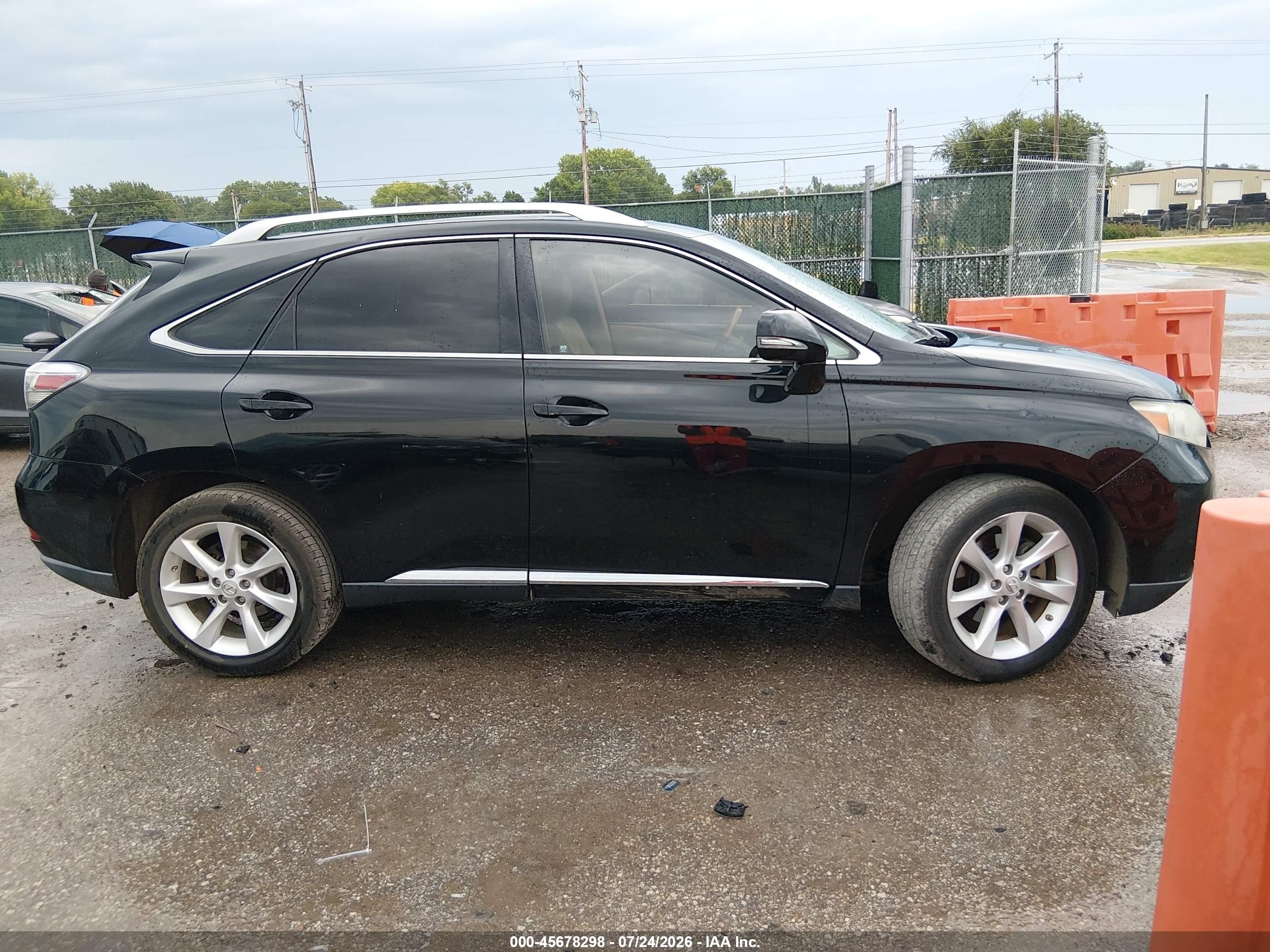 2010 Lexus Rx 350   Black vin: 2T2ZK1BAXAC012592