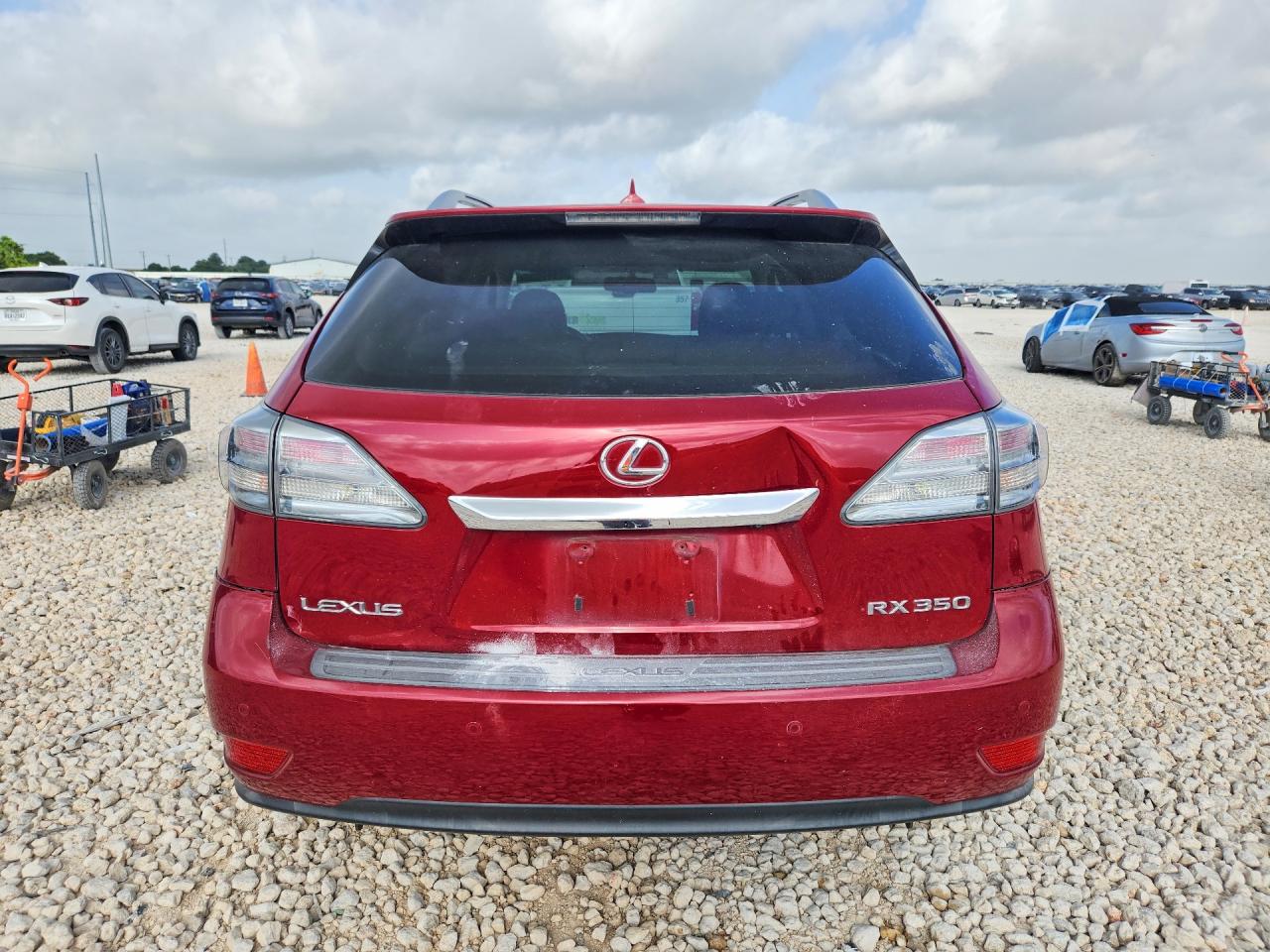 2010 Lexus Rx 350 Red vin: 2T2ZK1BAXAC018313