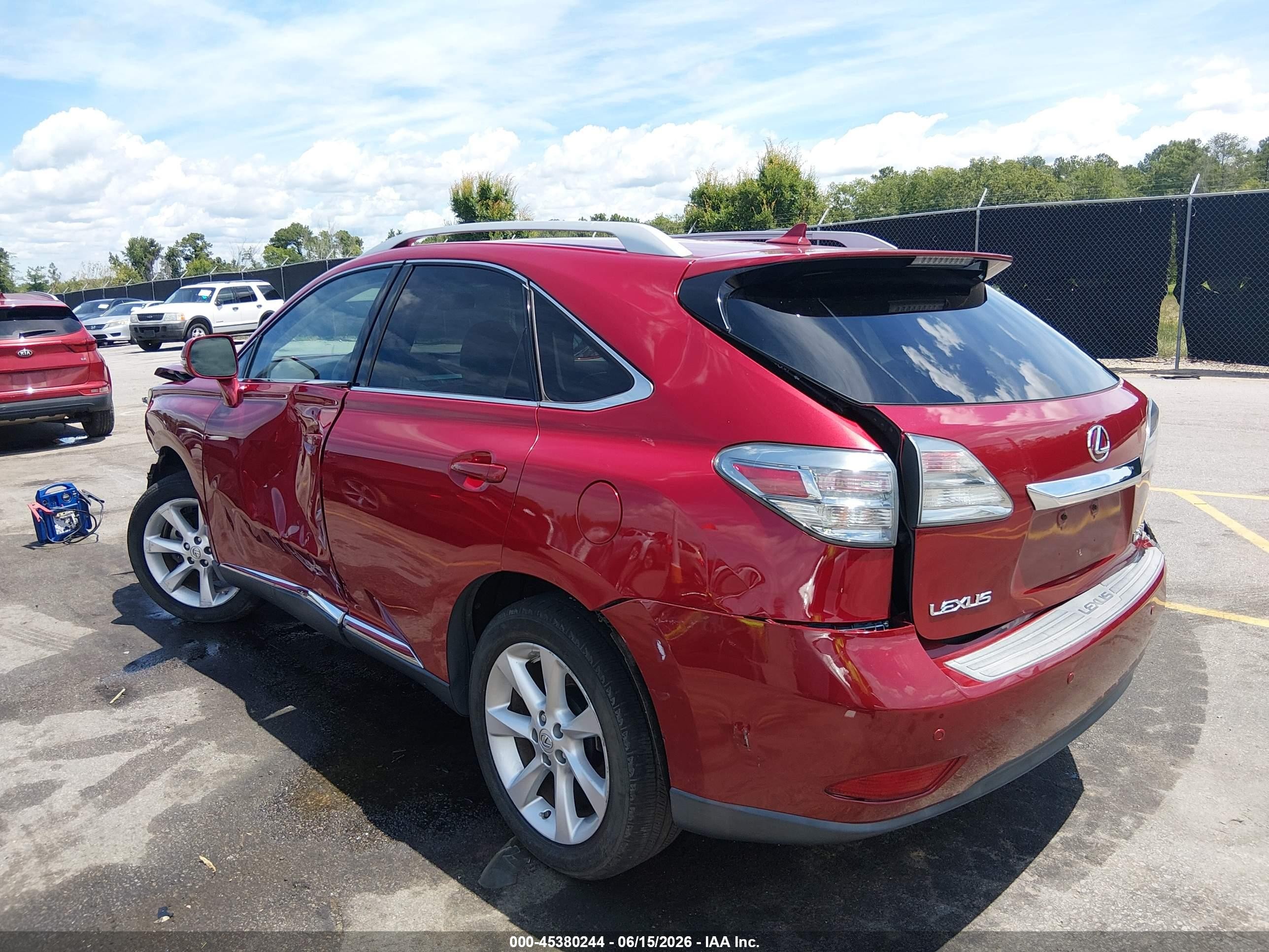 2010 Lexus Rx 350   Burgundy vin: 2T2ZK1BAXAC021096