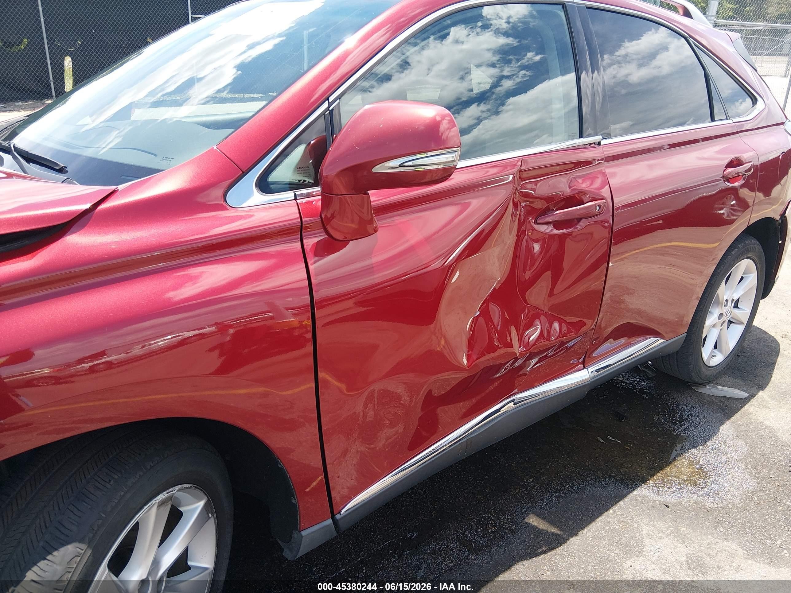 2010 Lexus Rx 350   Burgundy vin: 2T2ZK1BAXAC021096