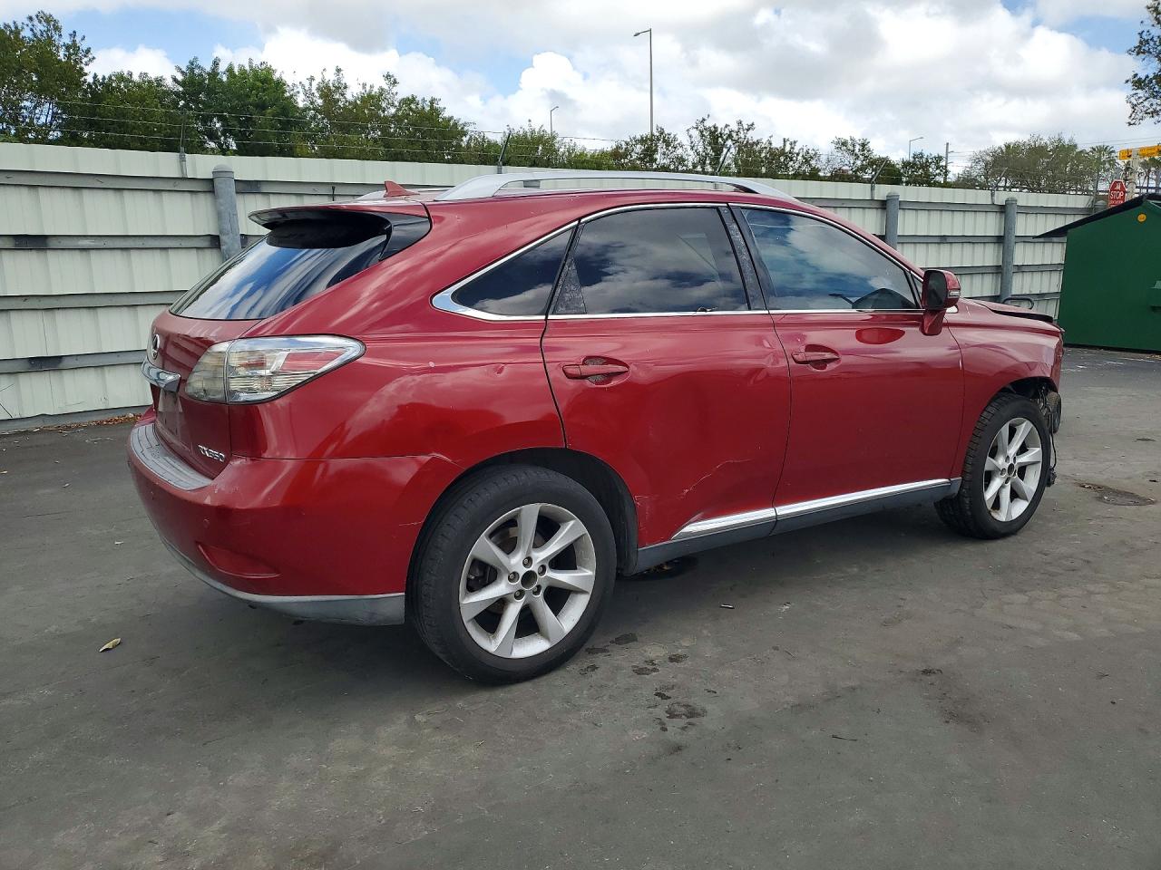 2010 Lexus Rx 350 Base Red vin: 2T2ZK1BAXAC029716