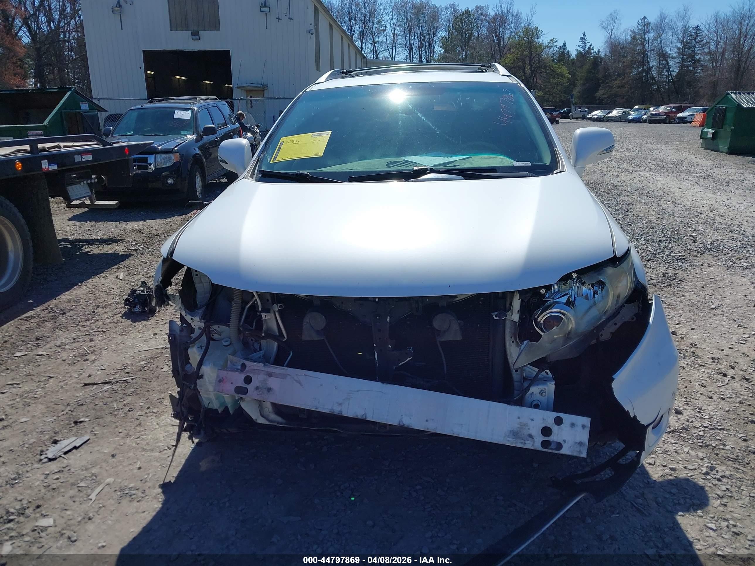 2010 Lexus Rx 350   White vin: 2T2ZK1BAXAC035175