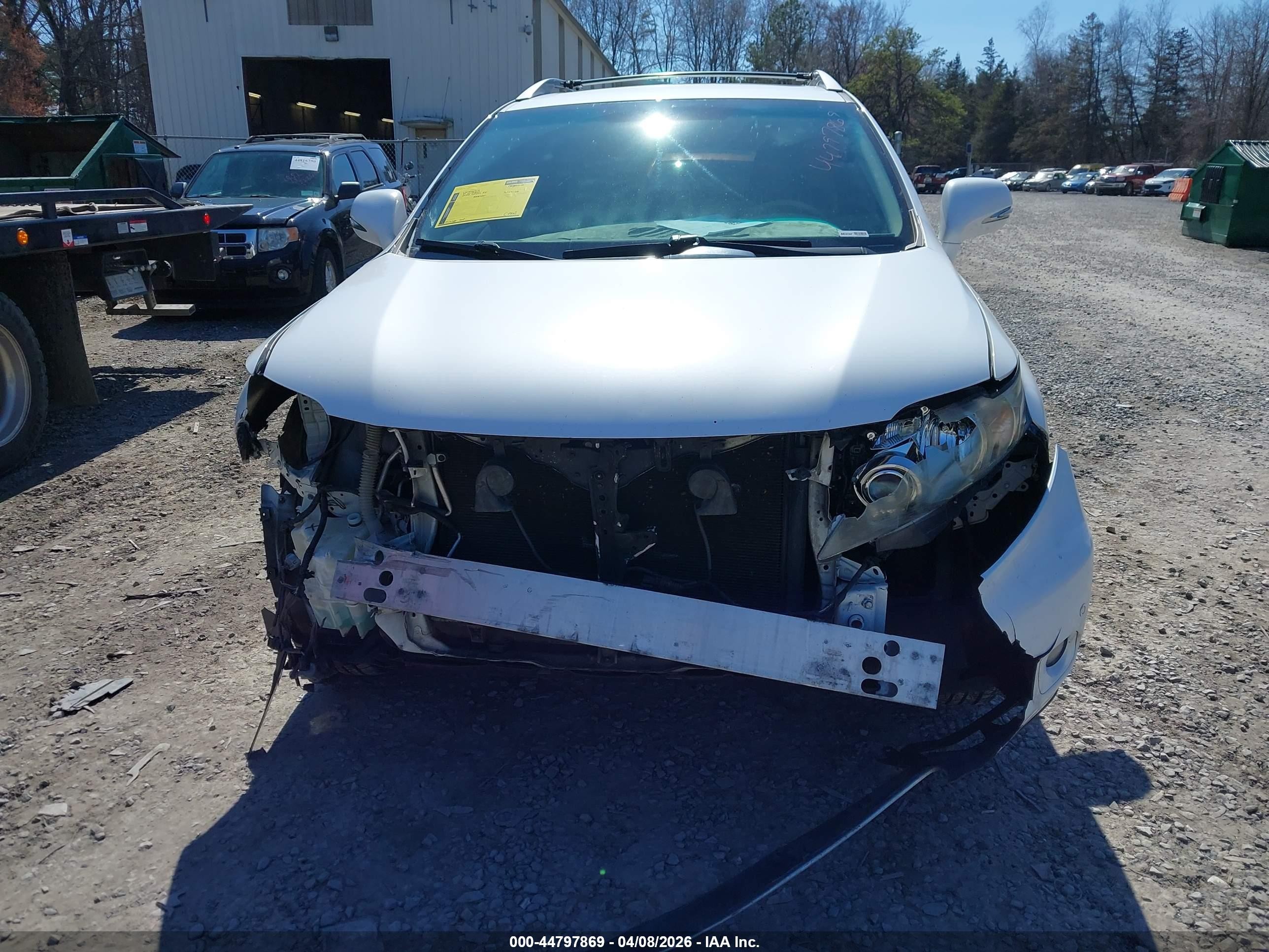 2010 Lexus Rx 350   White vin: 2T2ZK1BAXAC035175