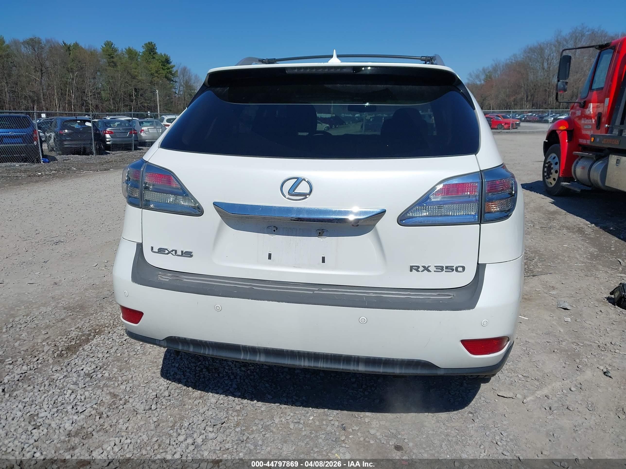 2010 Lexus Rx 350   White vin: 2T2ZK1BAXAC035175