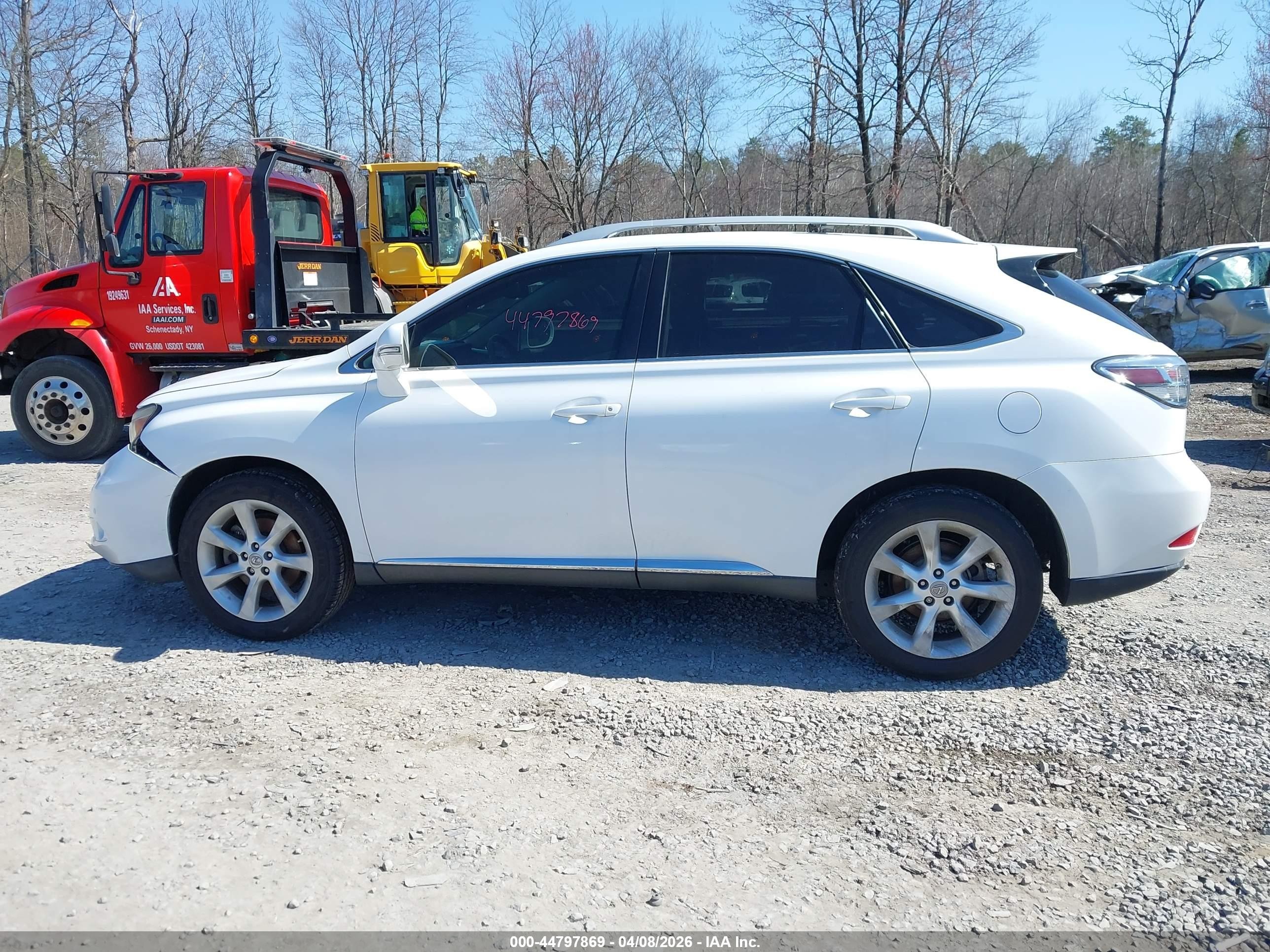 2010 Lexus Rx 350   White vin: 2T2ZK1BAXAC035175