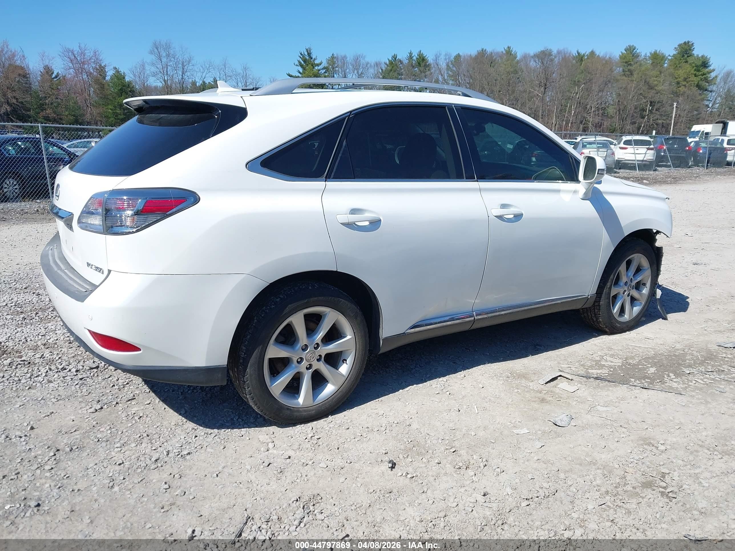 2010 Lexus Rx 350   White vin: 2T2ZK1BAXAC035175