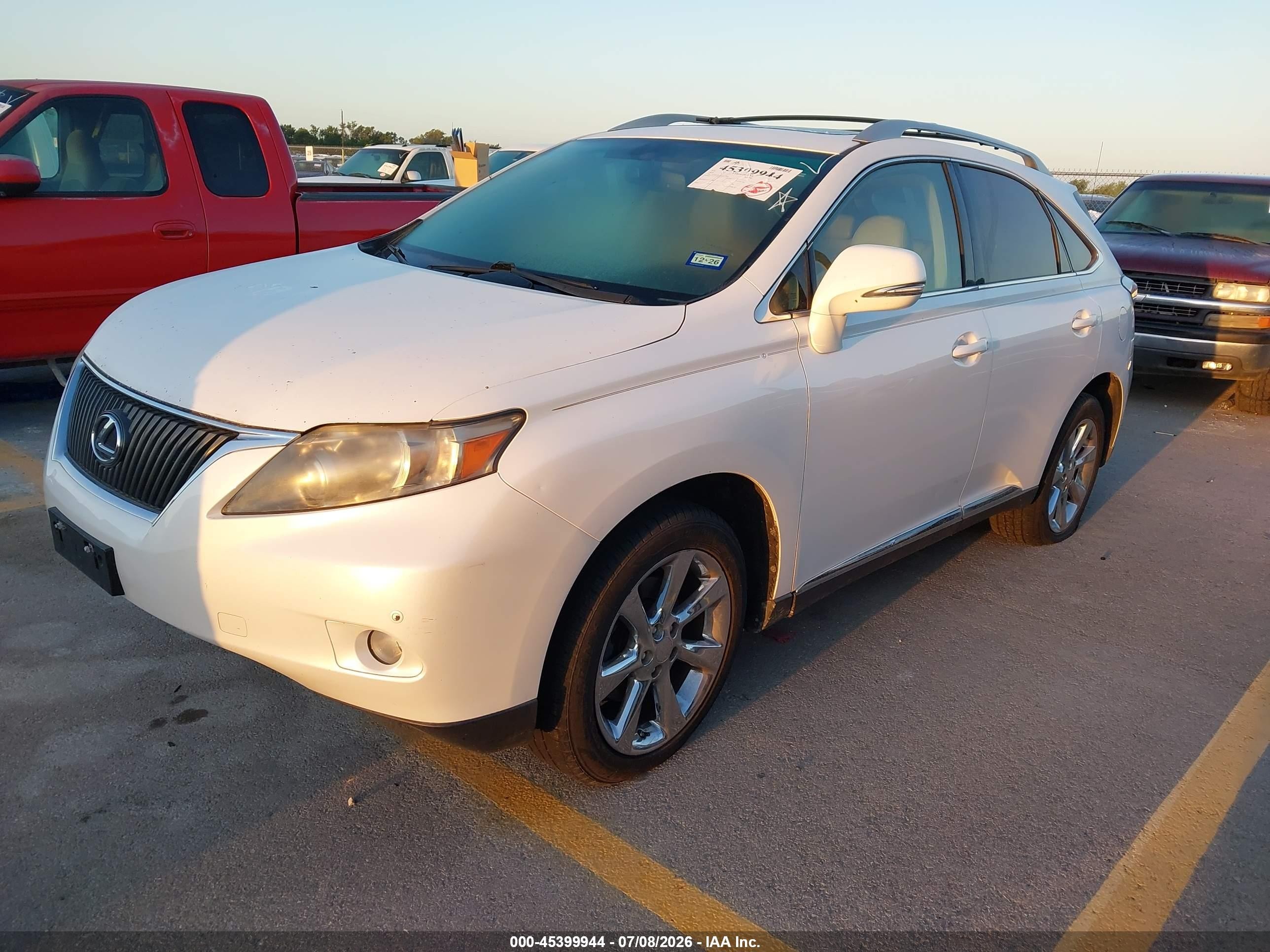 2010 Lexus Rx 350   White vin: 2T2ZK1BAXAC037816