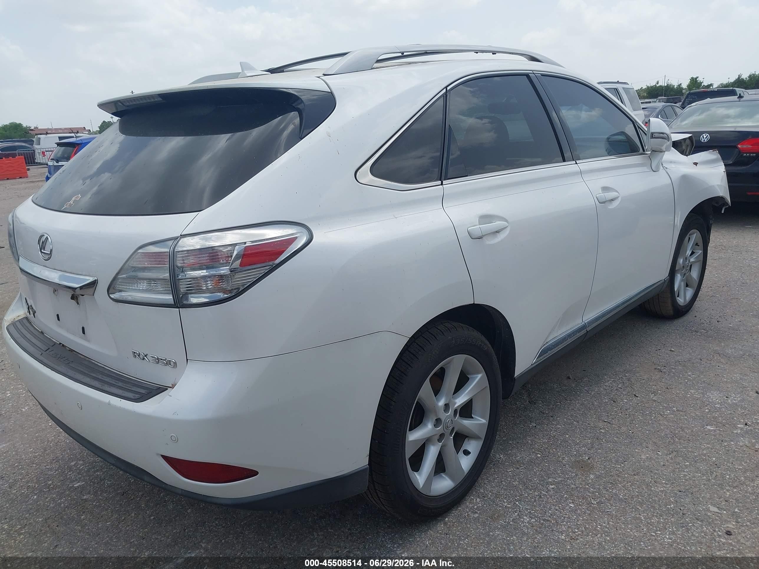 2011 Lexus Rx 350 White vin: 2T2ZK1BAXBC060398