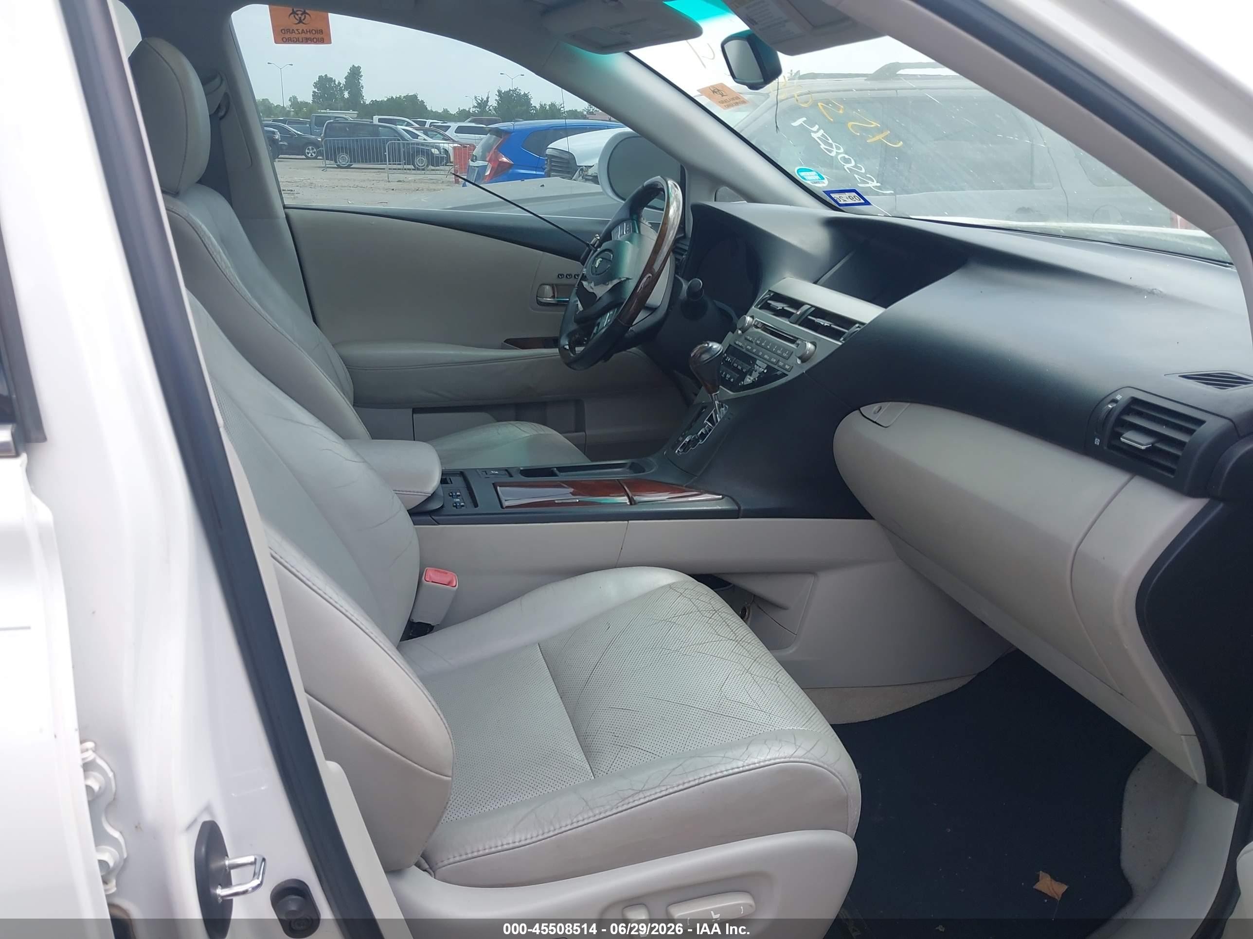2011 Lexus Rx 350 White vin: 2T2ZK1BAXBC060398