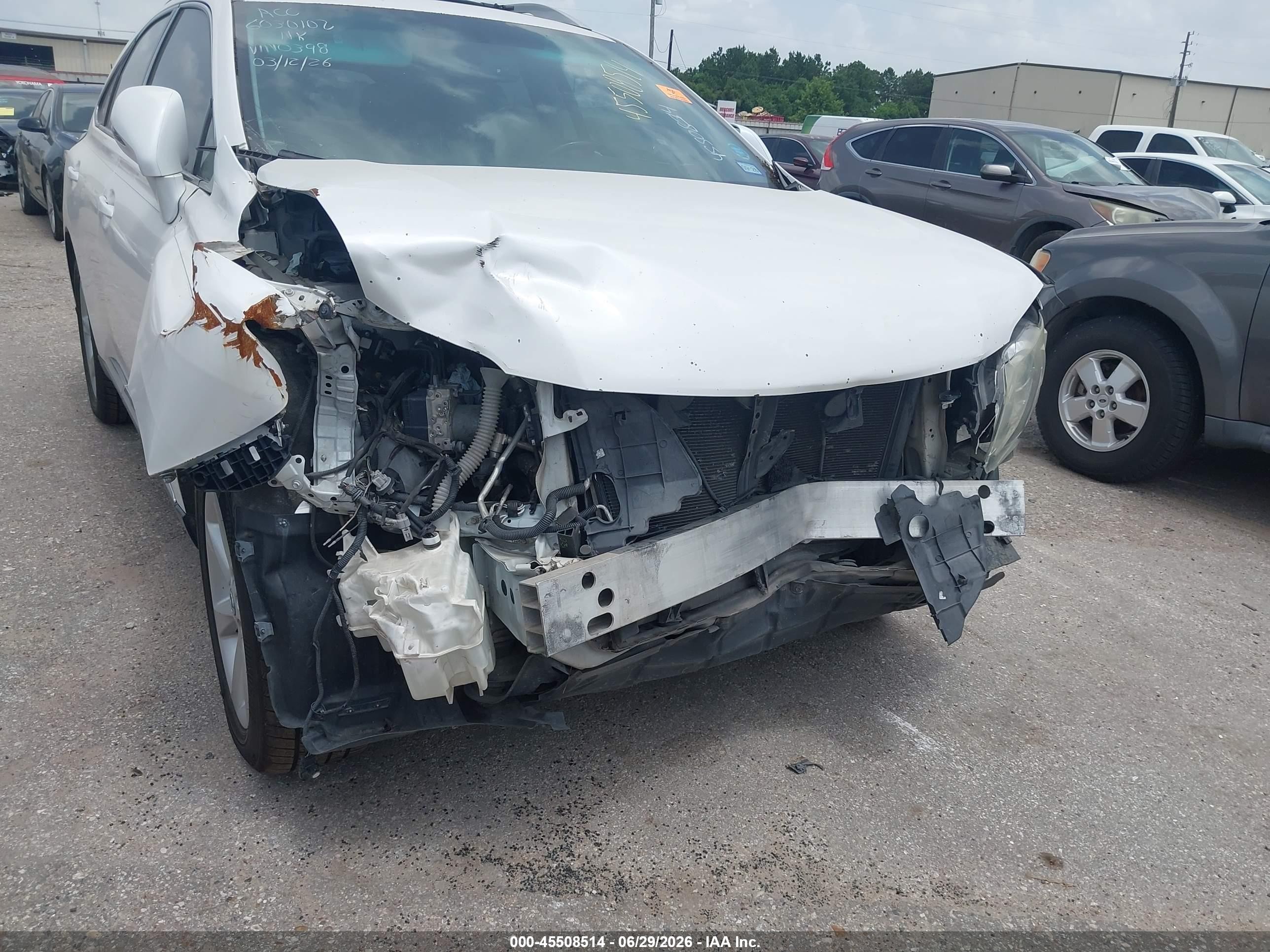 2011 Lexus Rx 350 White vin: 2T2ZK1BAXBC060398