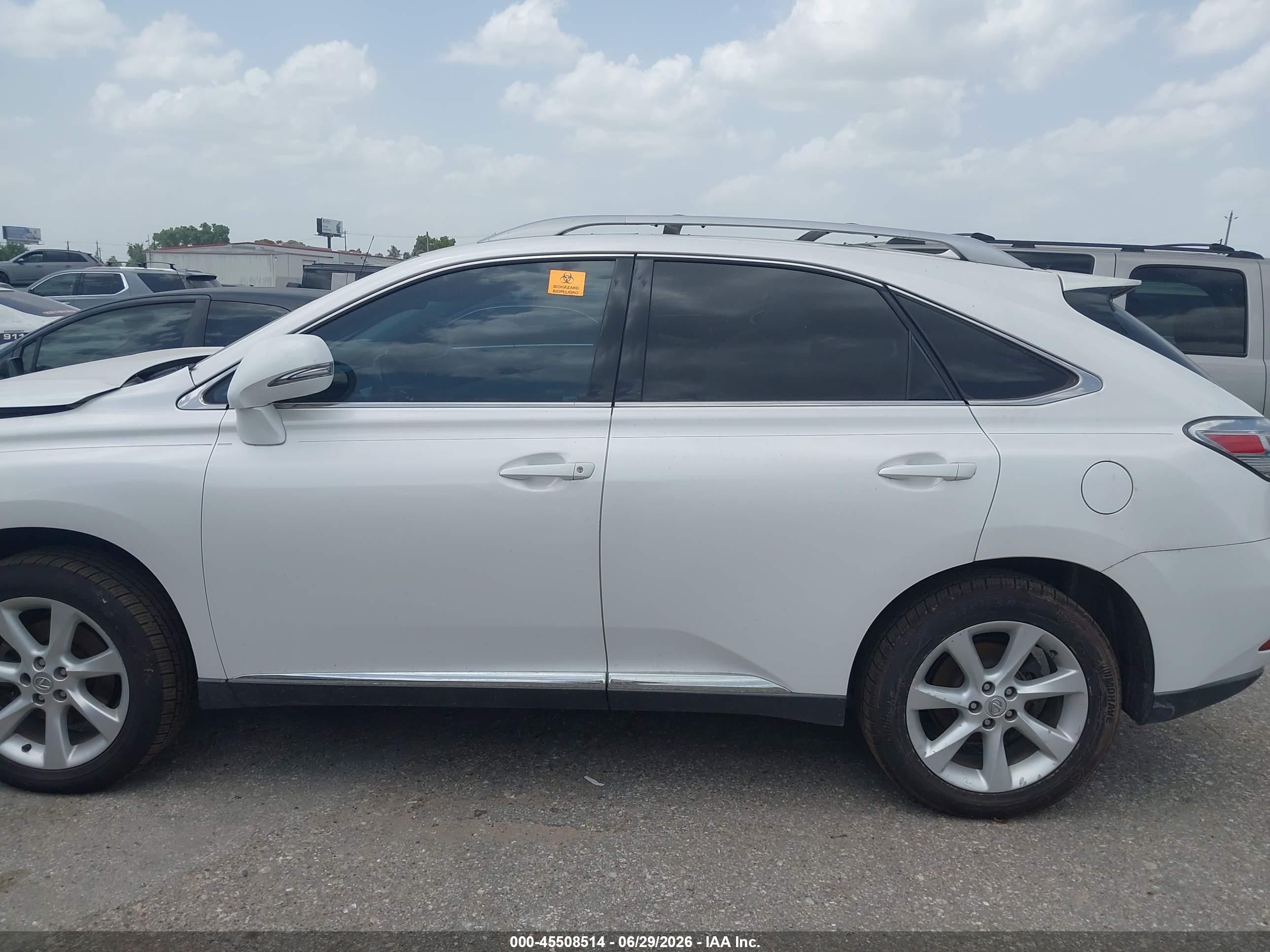 2011 Lexus Rx 350 White vin: 2T2ZK1BAXBC060398