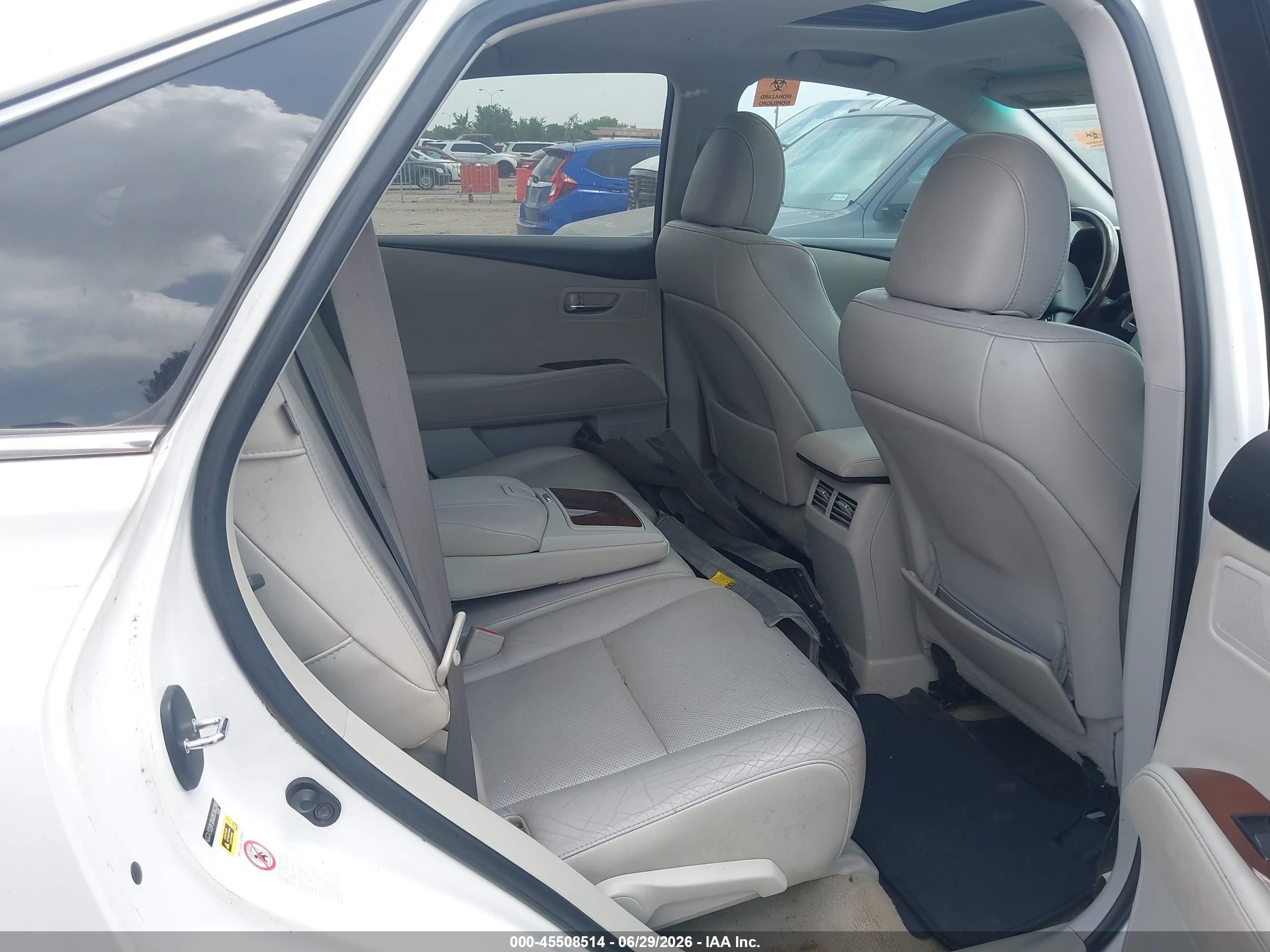 2011 Lexus Rx 350 White vin: 2T2ZK1BAXBC060398