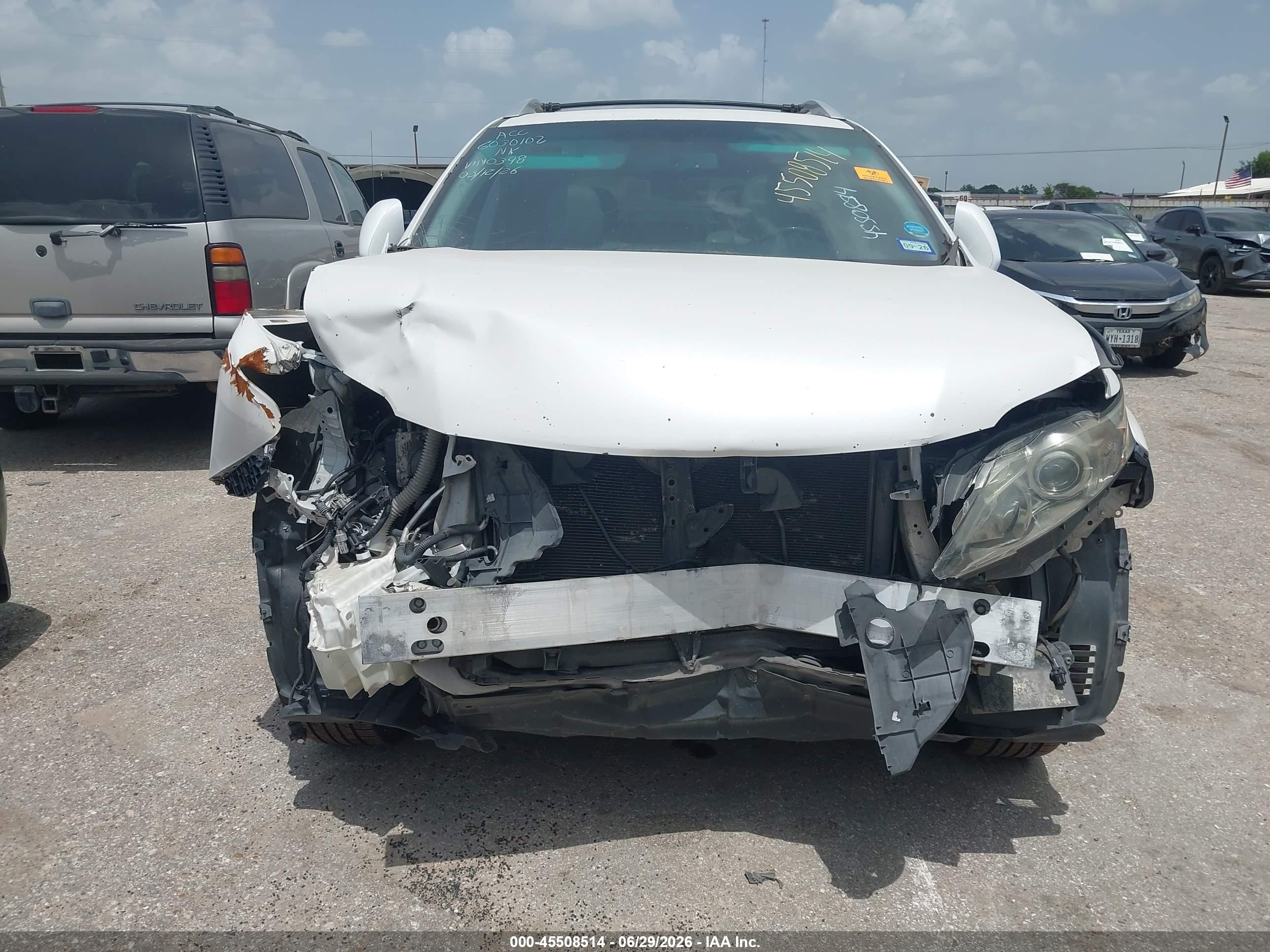 2011 Lexus Rx 350 White vin: 2T2ZK1BAXBC060398