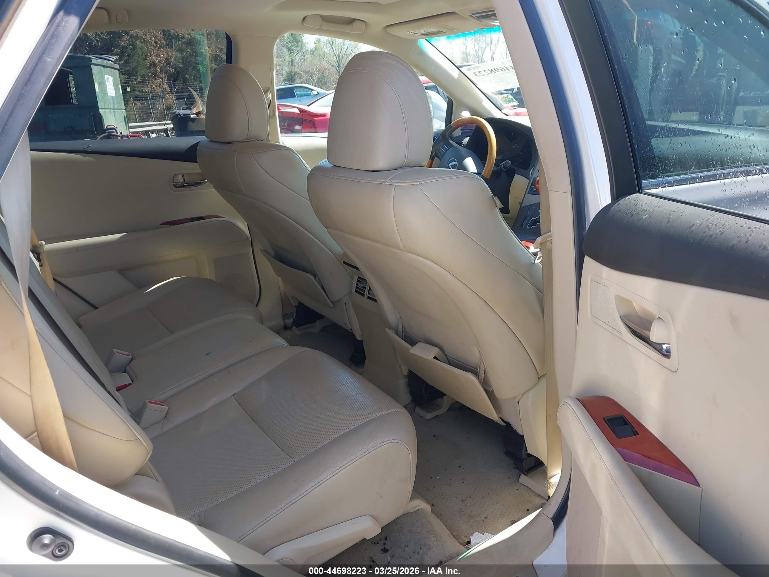 2012 Lexus Rx 350   White vin: 2T2ZK1BAXCC066087