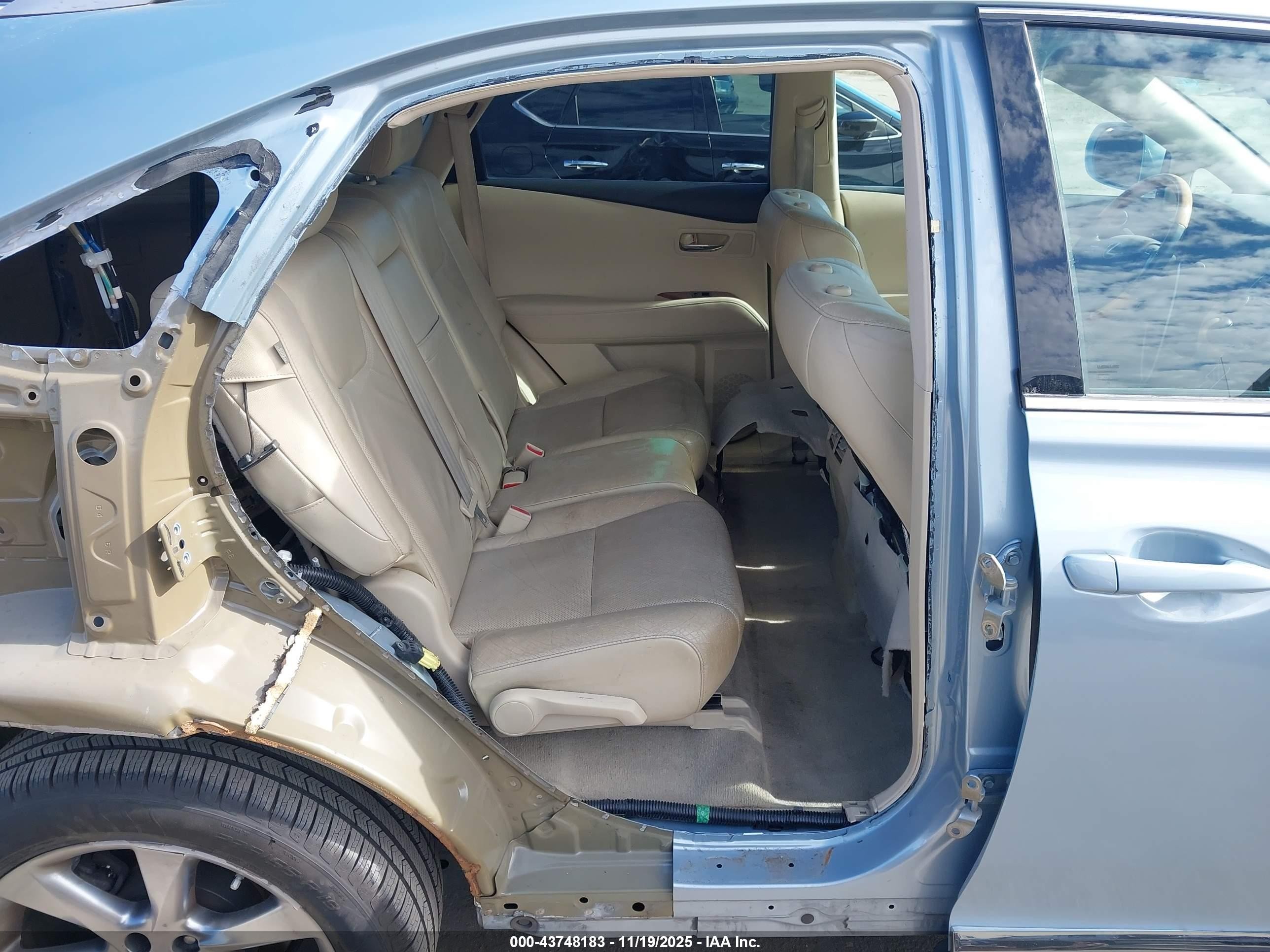 2012 Lexus Rx 350 Light Blue vin: 2T2ZK1BAXCC066123