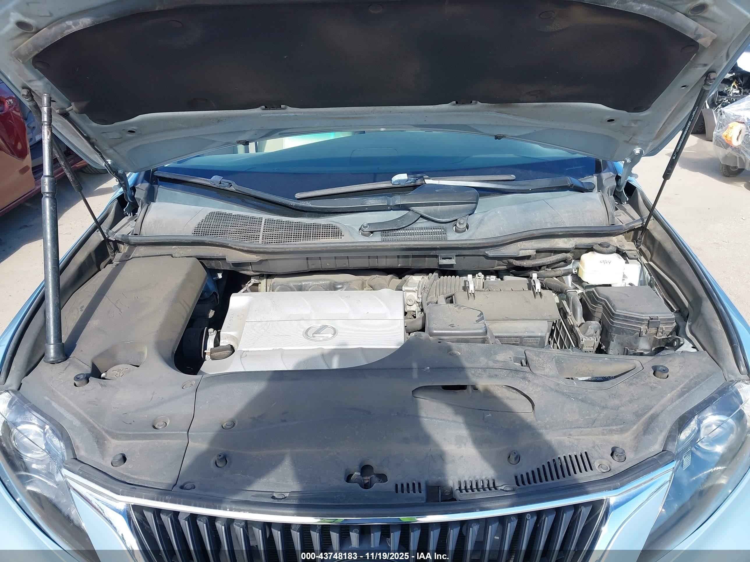 2012 Lexus Rx 350 Light Blue vin: 2T2ZK1BAXCC066123