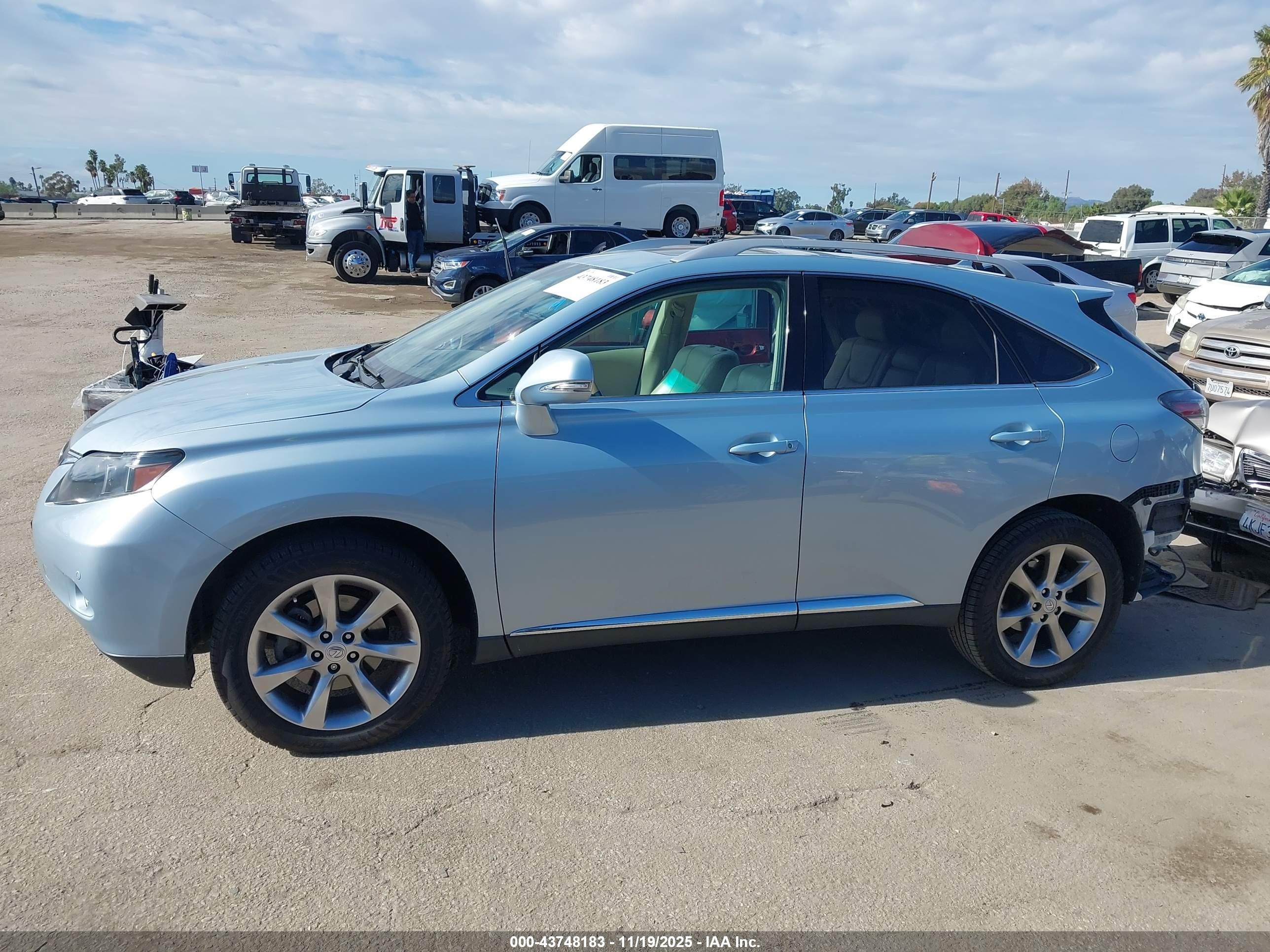2012 Lexus Rx 350 Light Blue vin: 2T2ZK1BAXCC066123