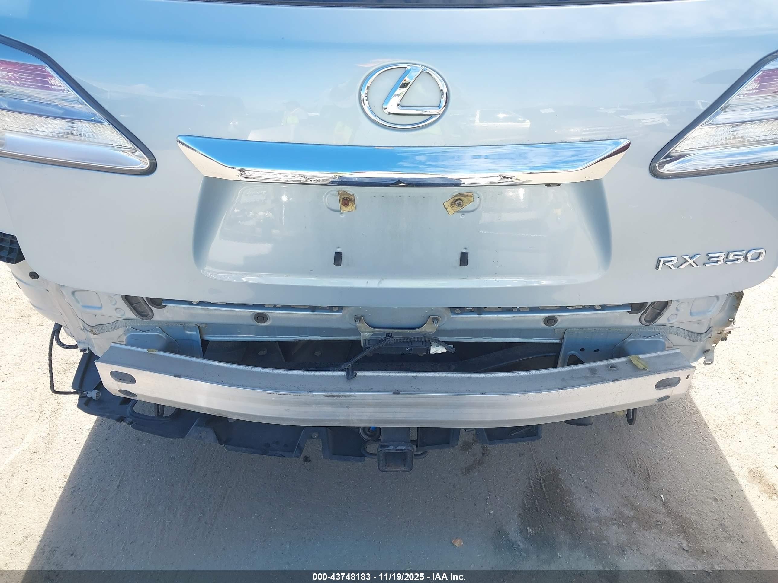 2012 Lexus Rx 350 Light Blue vin: 2T2ZK1BAXCC066123