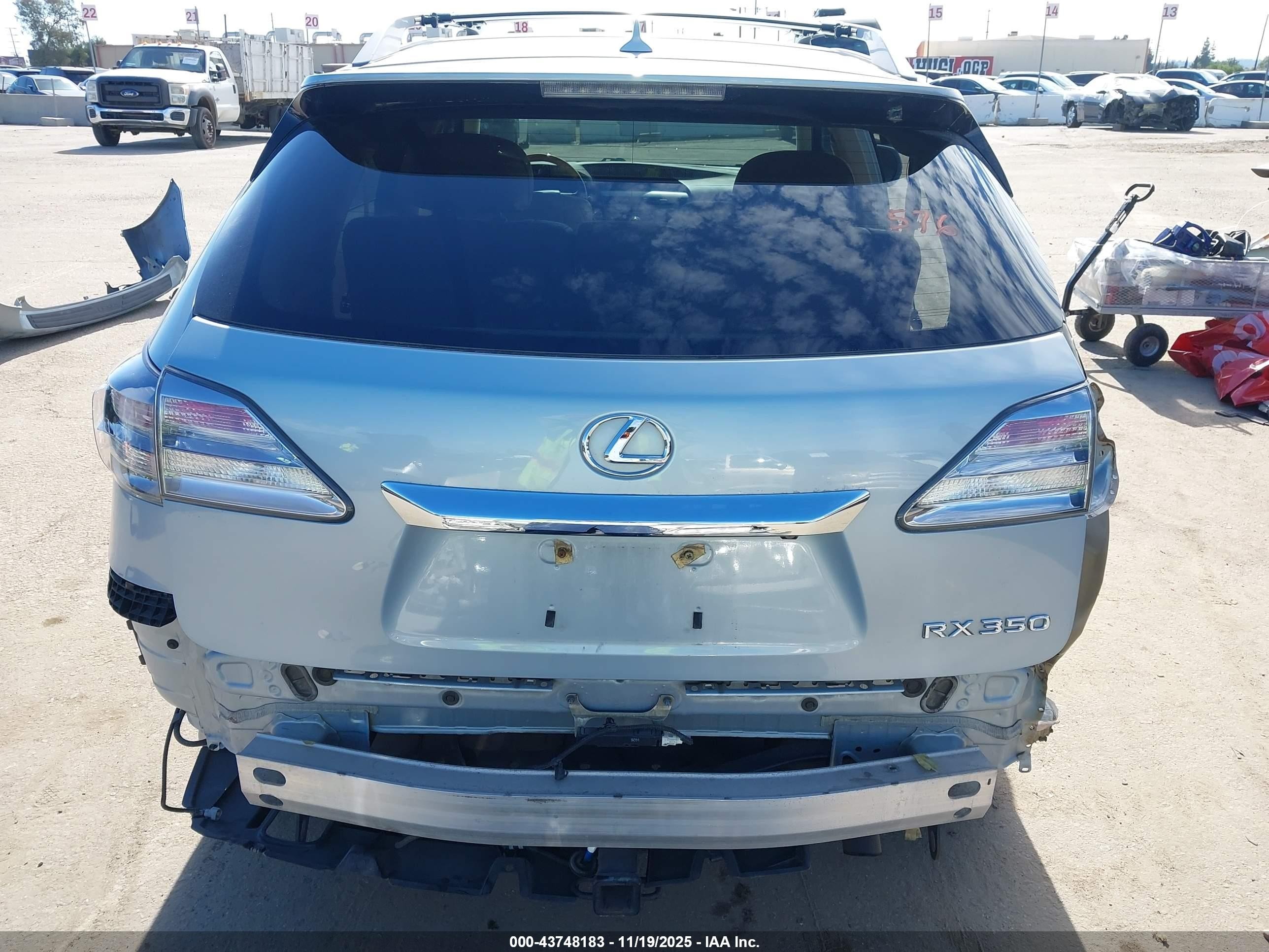 2012 Lexus Rx 350 Light Blue vin: 2T2ZK1BAXCC066123