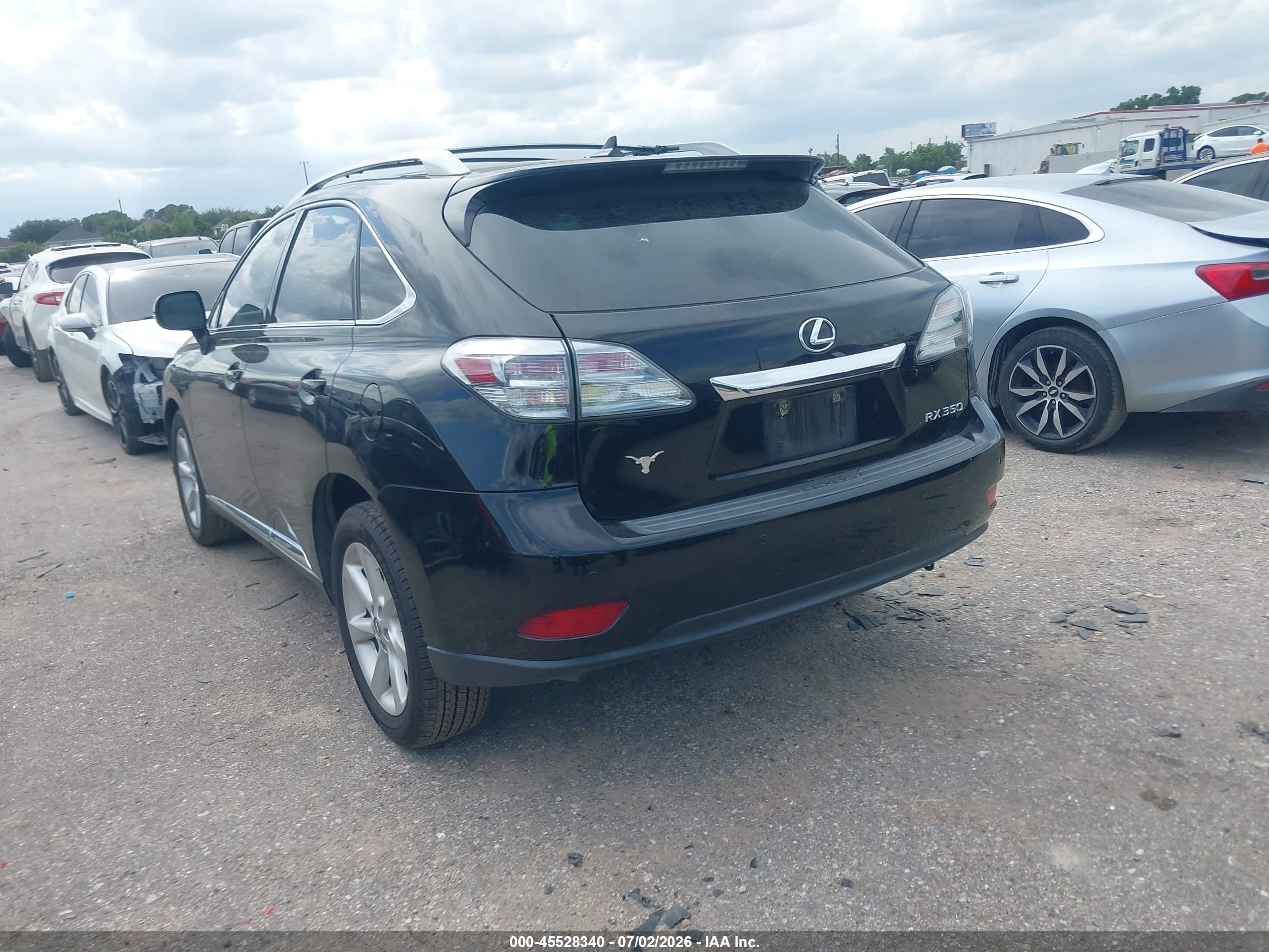 2012 Lexus Rx 350   Black vin: 2T2ZK1BAXCC069510