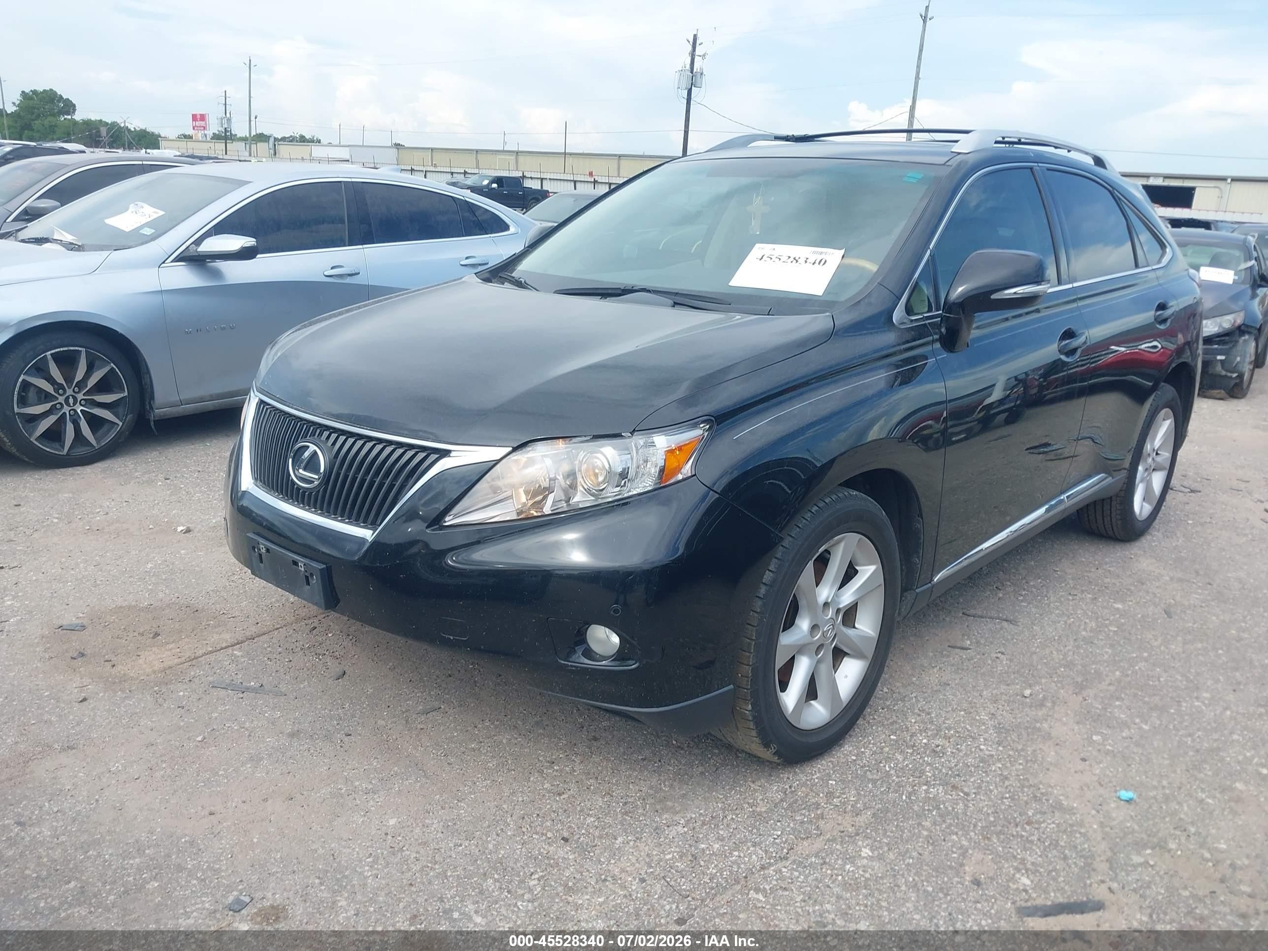 2012 Lexus Rx 350   Black vin: 2T2ZK1BAXCC069510