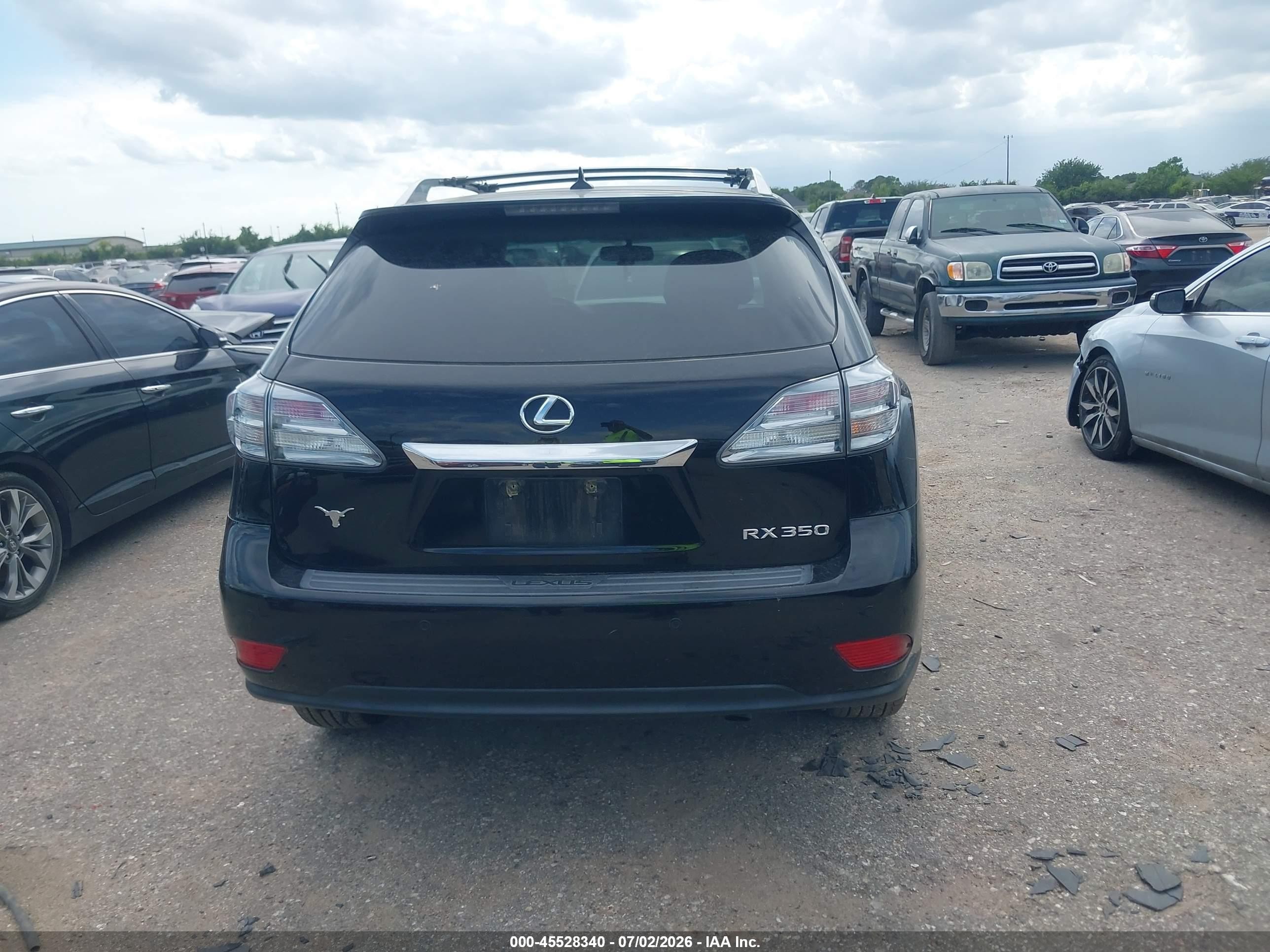 2012 Lexus Rx 350   Black vin: 2T2ZK1BAXCC069510