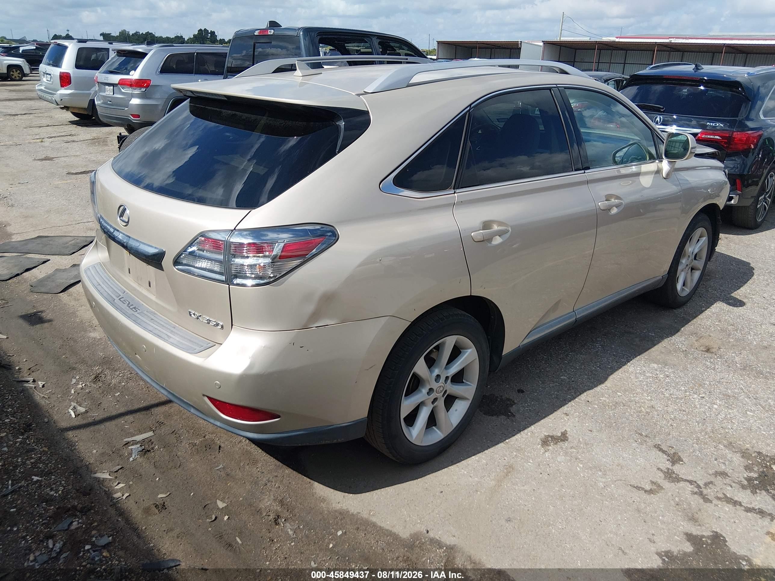 2012 Lexus Rx 350   Tan vin: 2T2ZK1BAXCC077879
