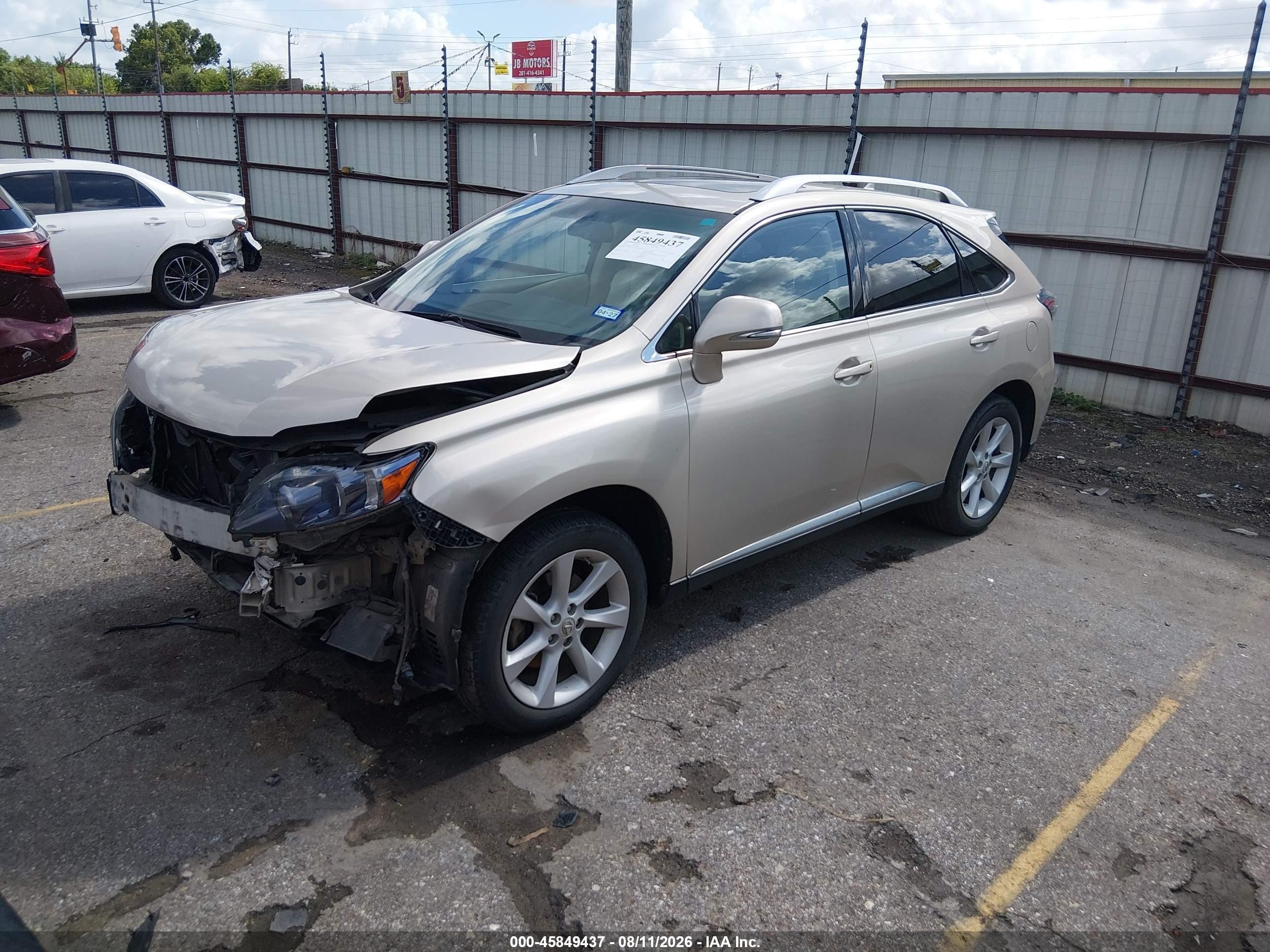 2012 Lexus Rx 350   Tan vin: 2T2ZK1BAXCC077879