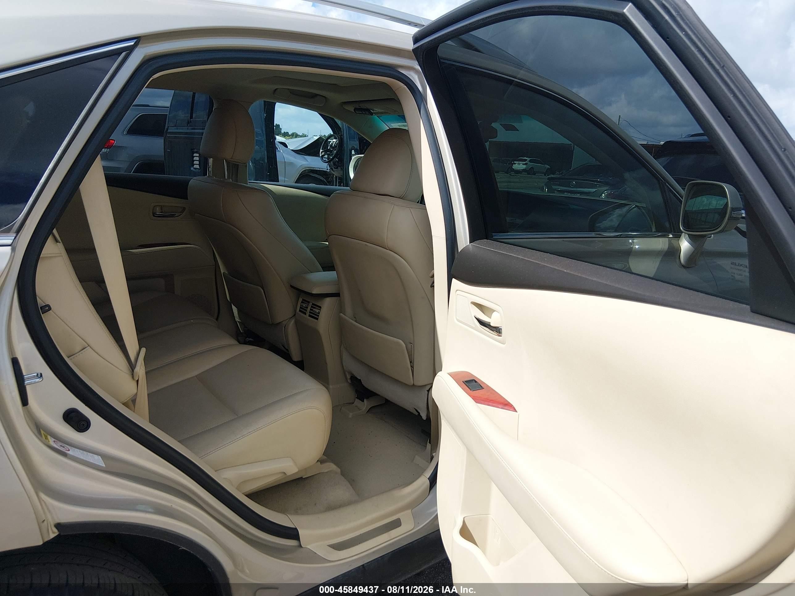 2012 Lexus Rx 350   Tan vin: 2T2ZK1BAXCC077879