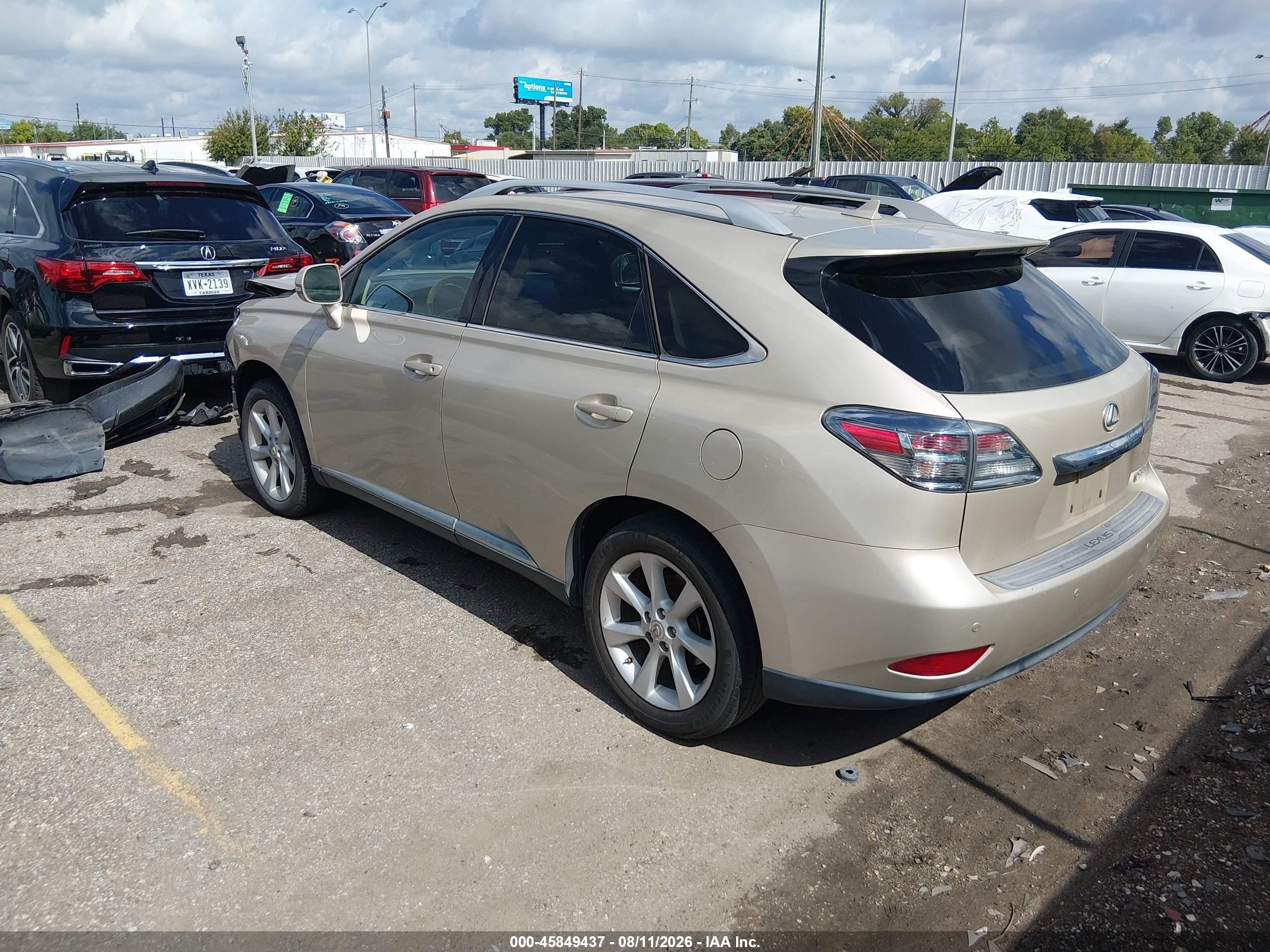 2012 Lexus Rx 350   Tan vin: 2T2ZK1BAXCC077879