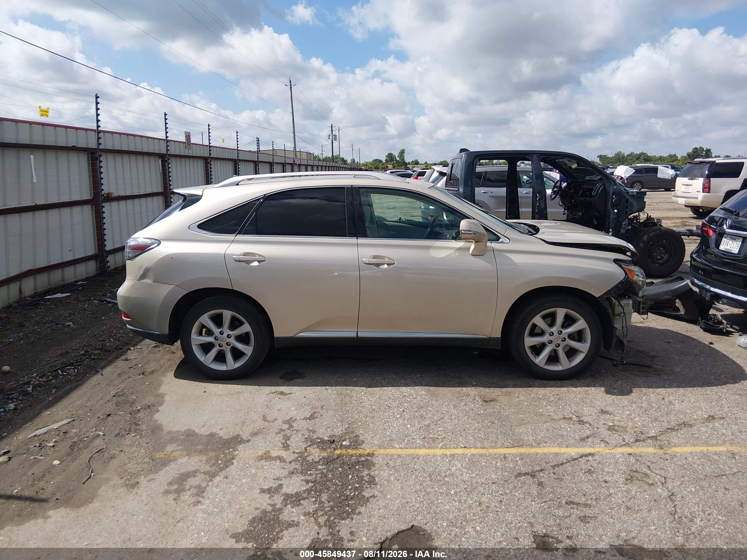 2012 Lexus Rx 350   Tan vin: 2T2ZK1BAXCC077879