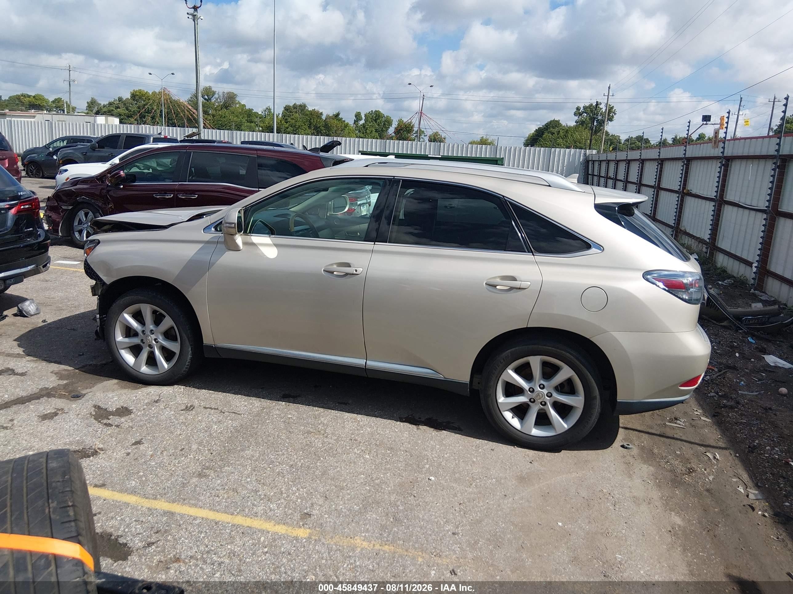 2012 Lexus Rx 350   Tan vin: 2T2ZK1BAXCC077879