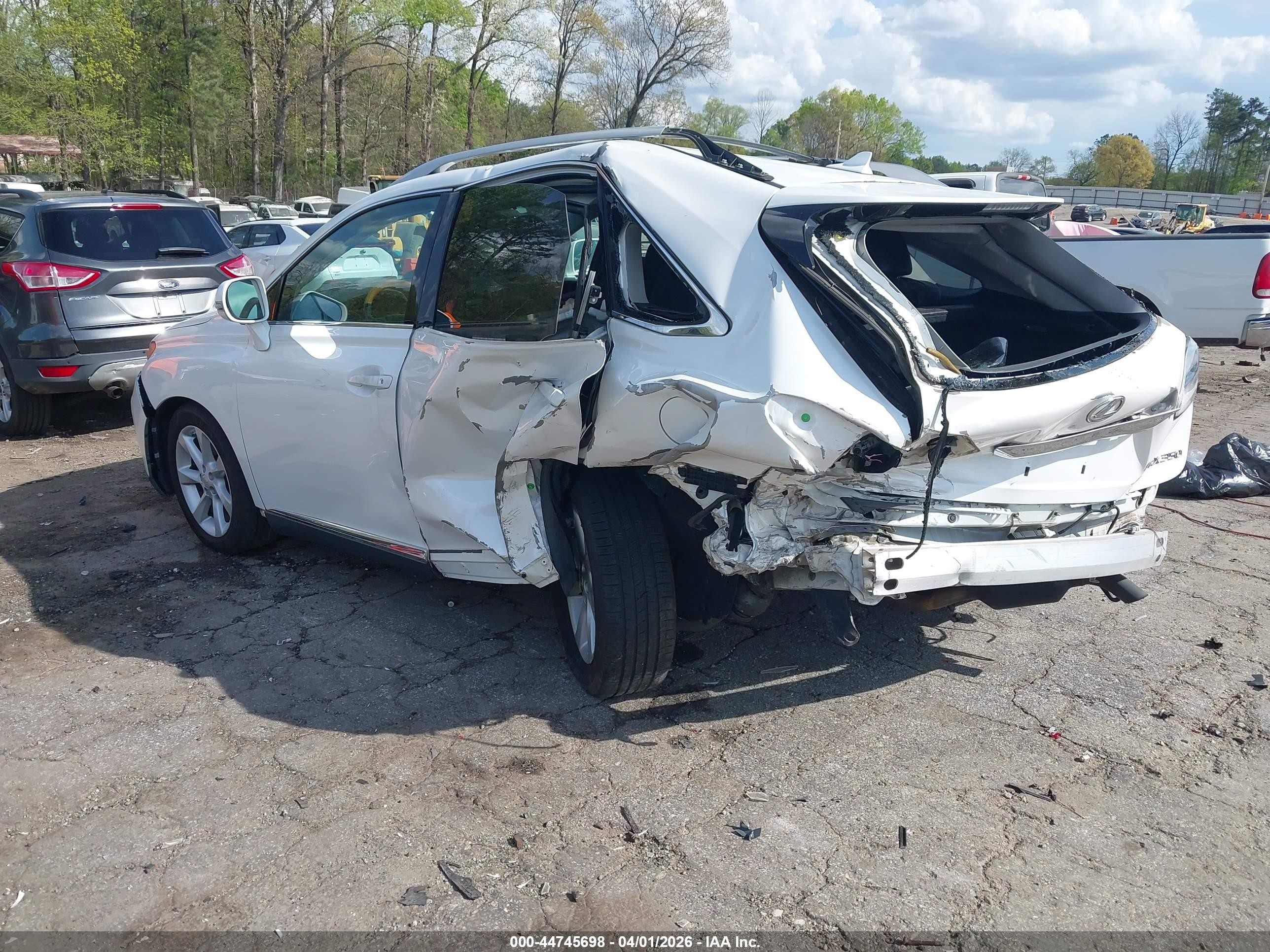 2012 Lexus Rx 350 White vin: 2T2ZK1BAXCC084878