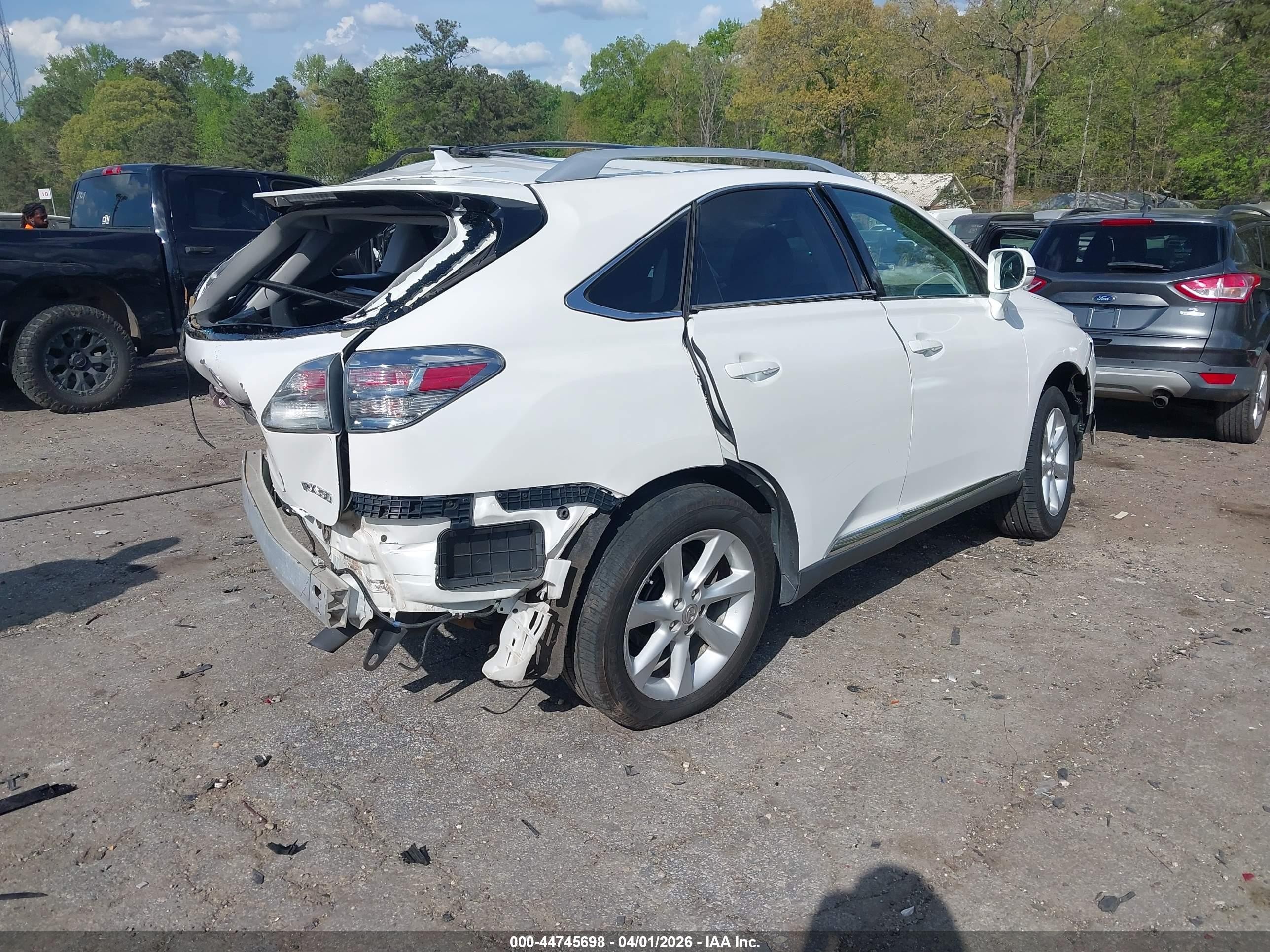 2012 Lexus Rx 350 White vin: 2T2ZK1BAXCC084878