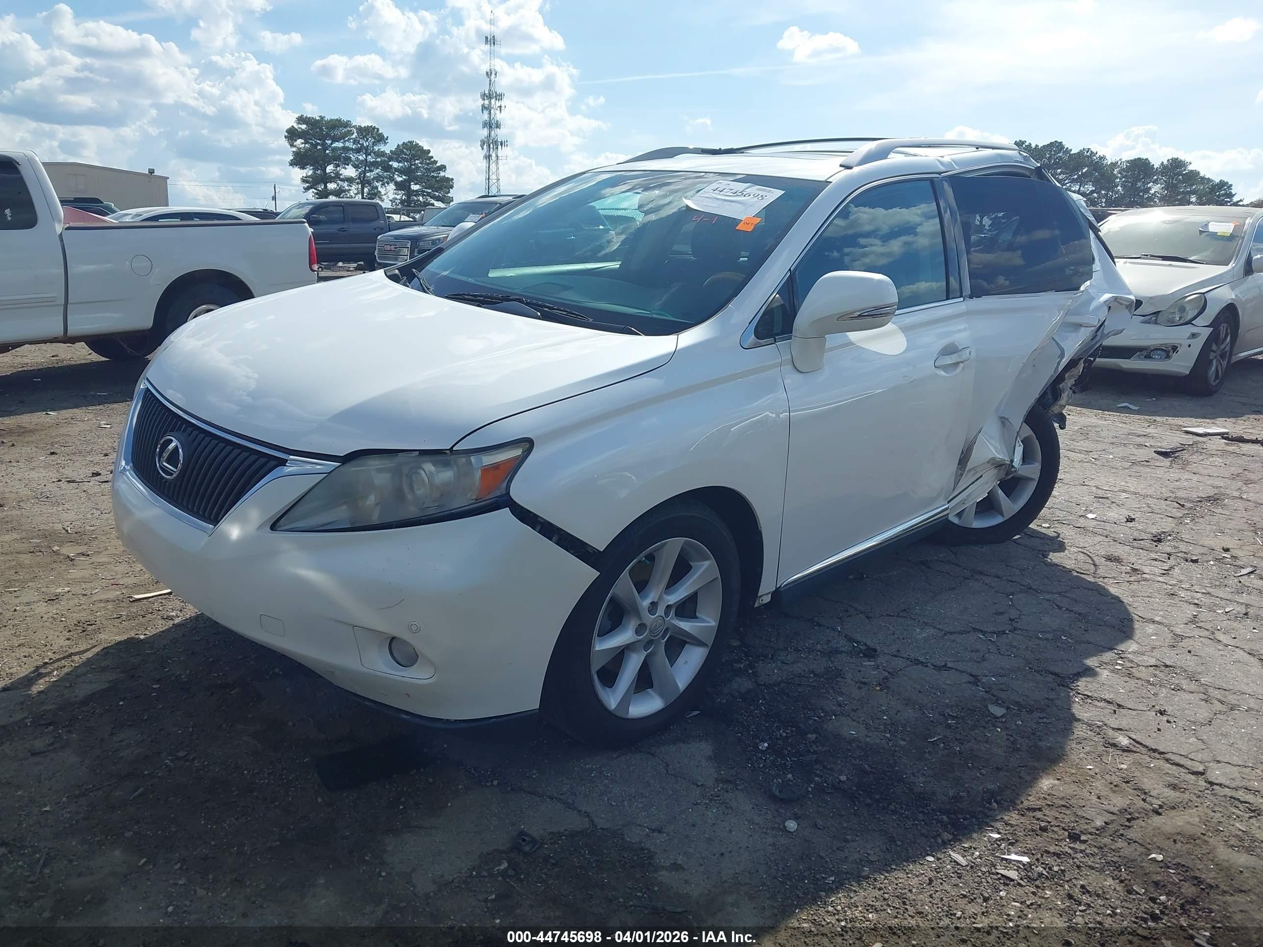 2012 Lexus Rx 350 White vin: 2T2ZK1BAXCC084878