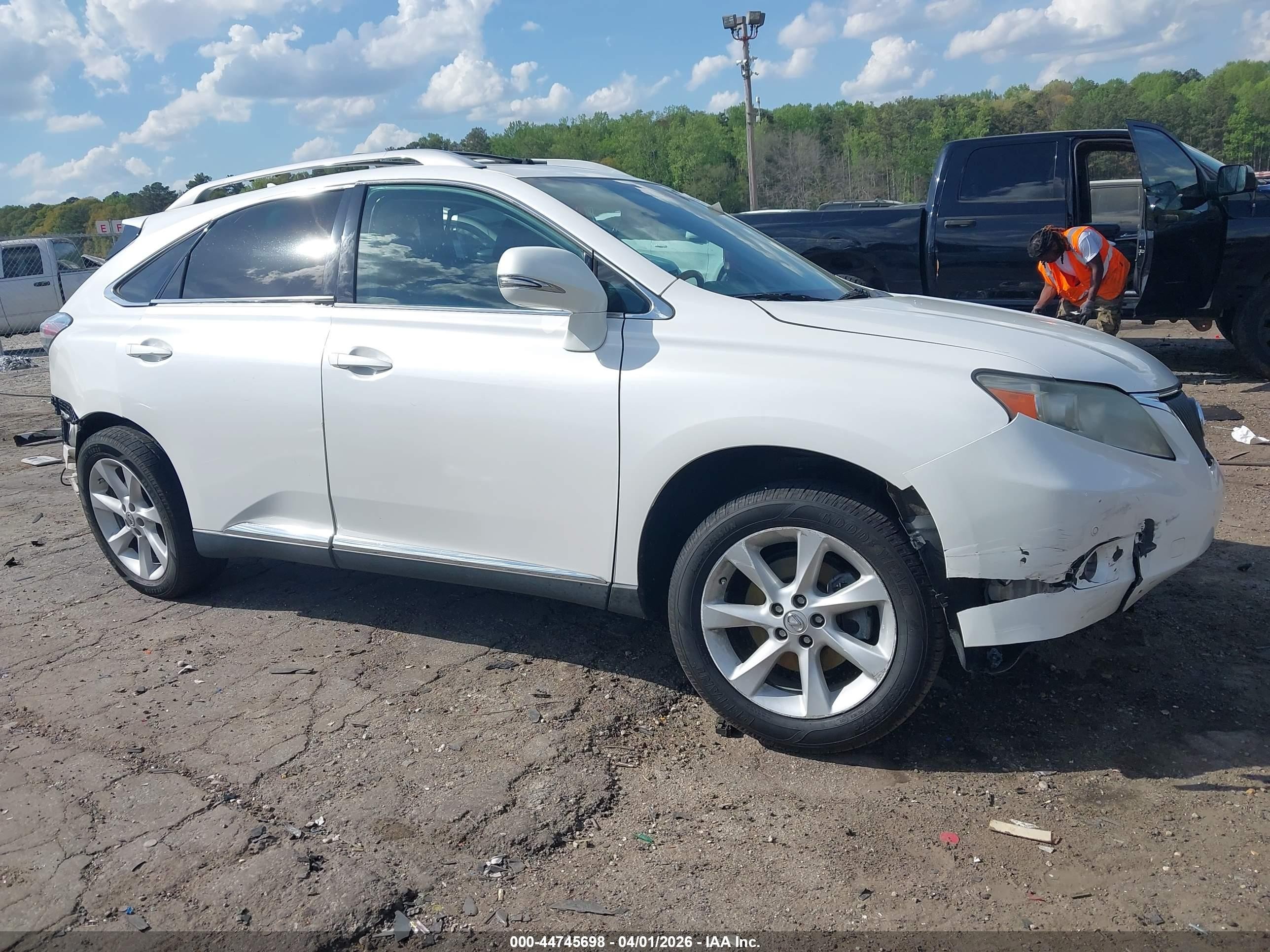 2012 Lexus Rx 350 White vin: 2T2ZK1BAXCC084878