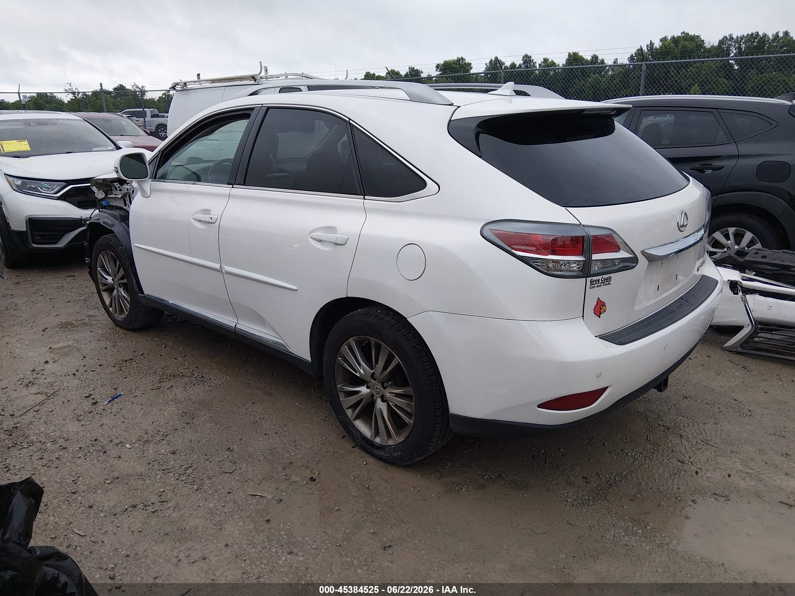 2013 Lexus Rx 350   White vin: 2T2ZK1BAXDC091797