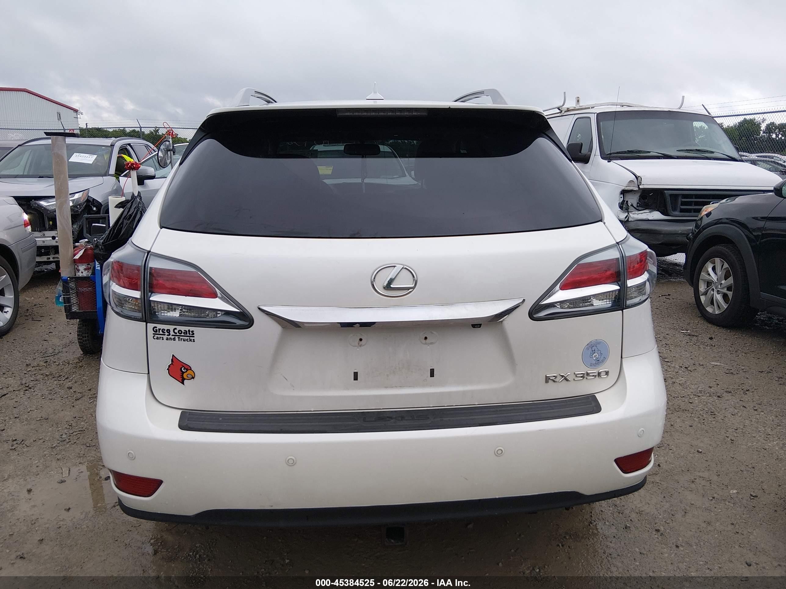 2013 Lexus Rx 350   White vin: 2T2ZK1BAXDC091797