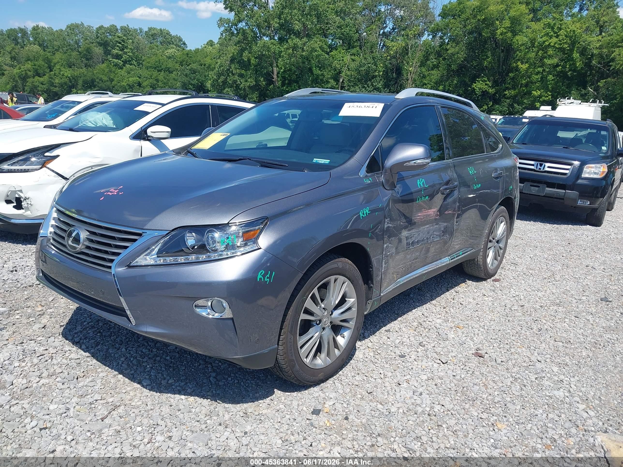 2013 Lexus Rx 350   Gray vin: 2T2ZK1BAXDC102863