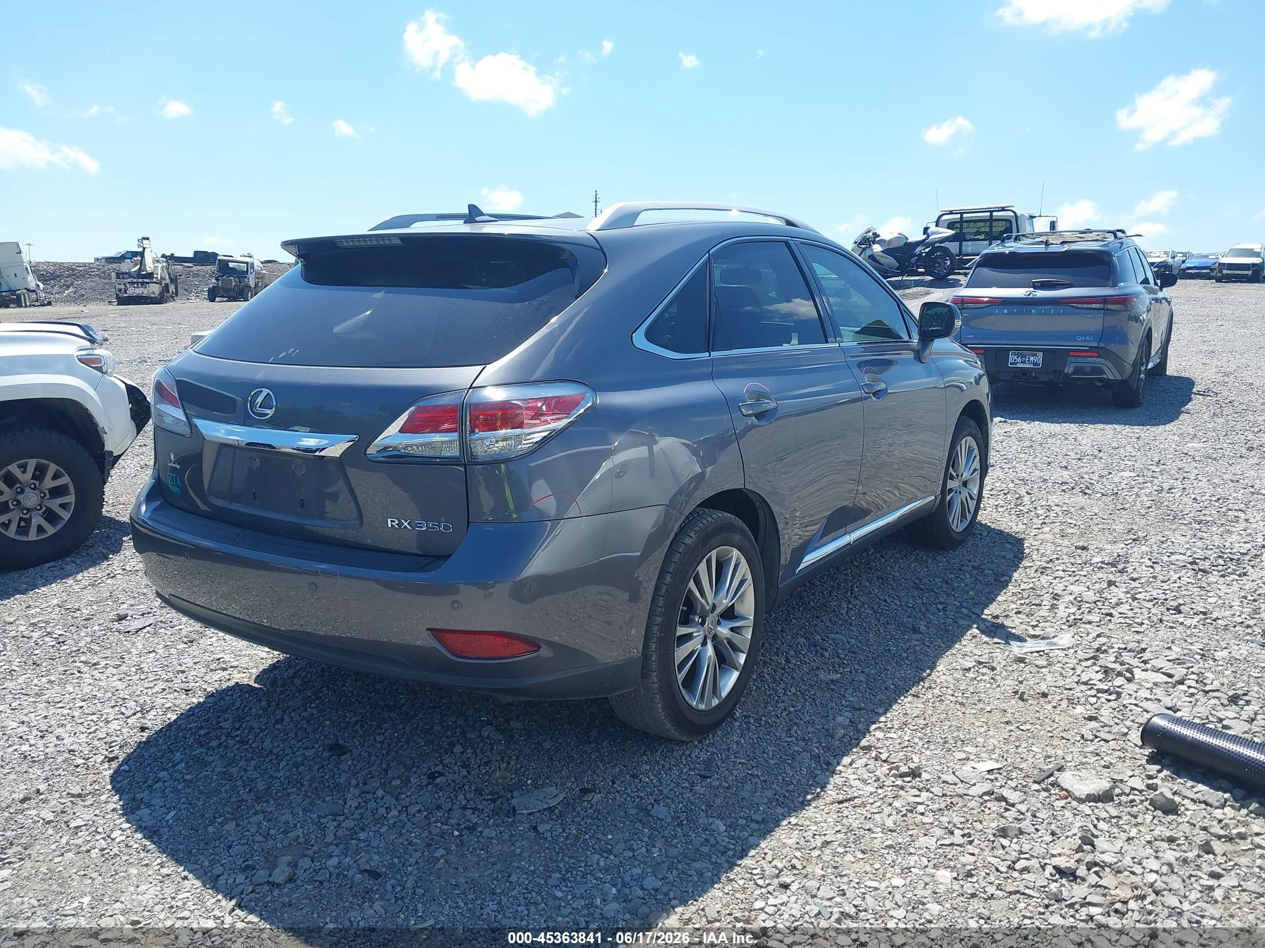 2013 Lexus Rx 350   Gray vin: 2T2ZK1BAXDC102863