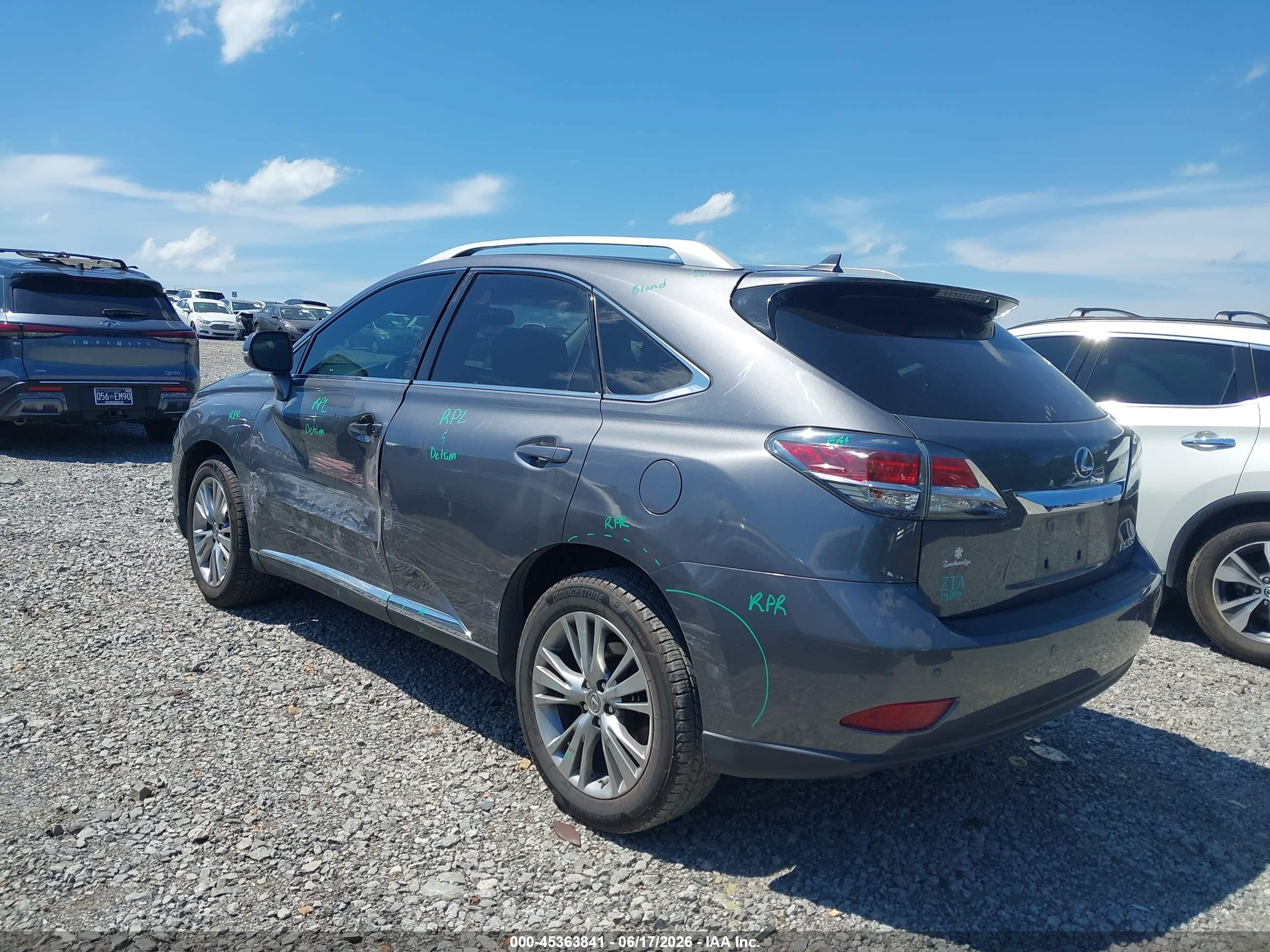 2013 Lexus Rx 350   Gray vin: 2T2ZK1BAXDC102863