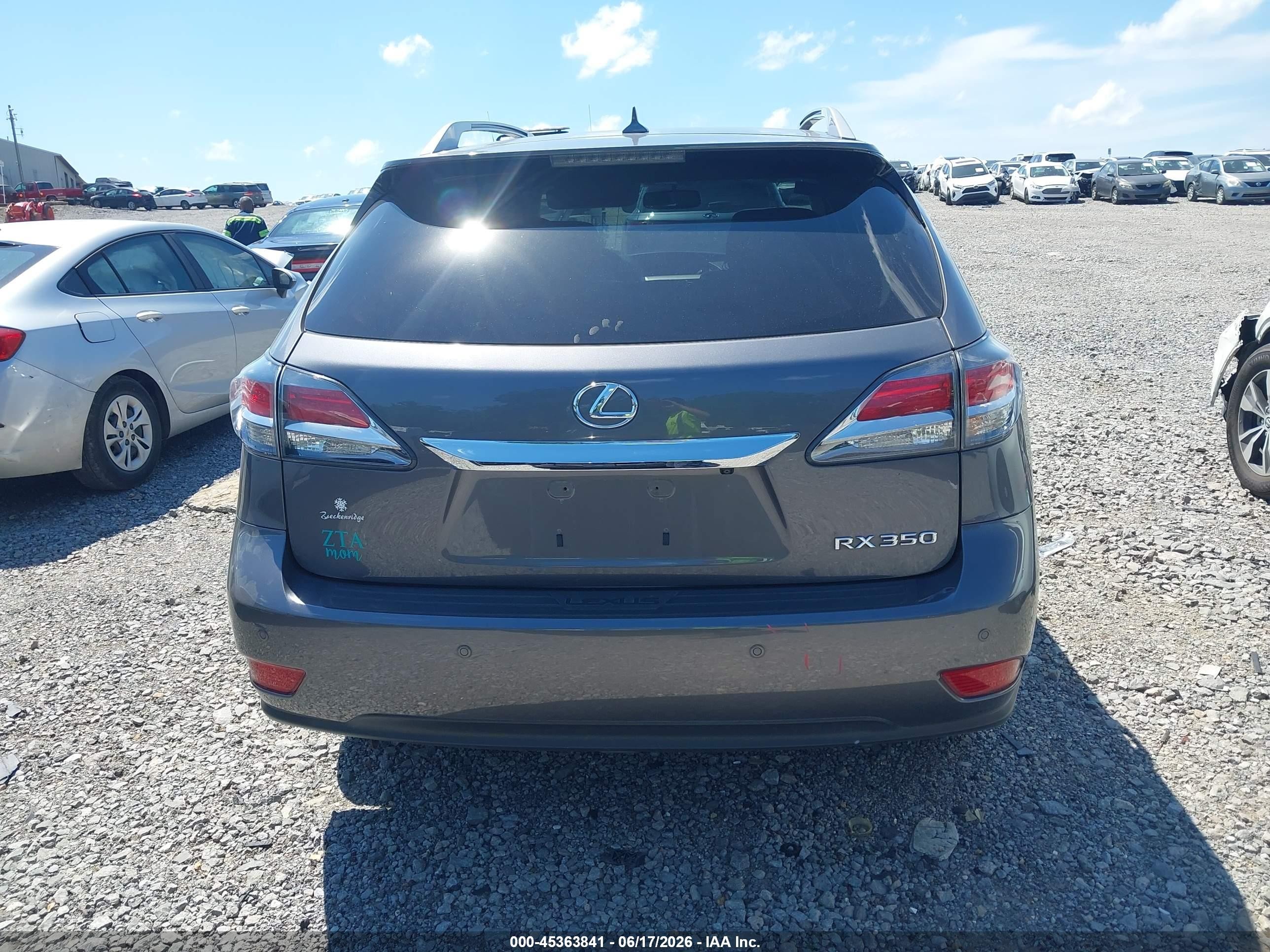 2013 Lexus Rx 350   Gray vin: 2T2ZK1BAXDC102863