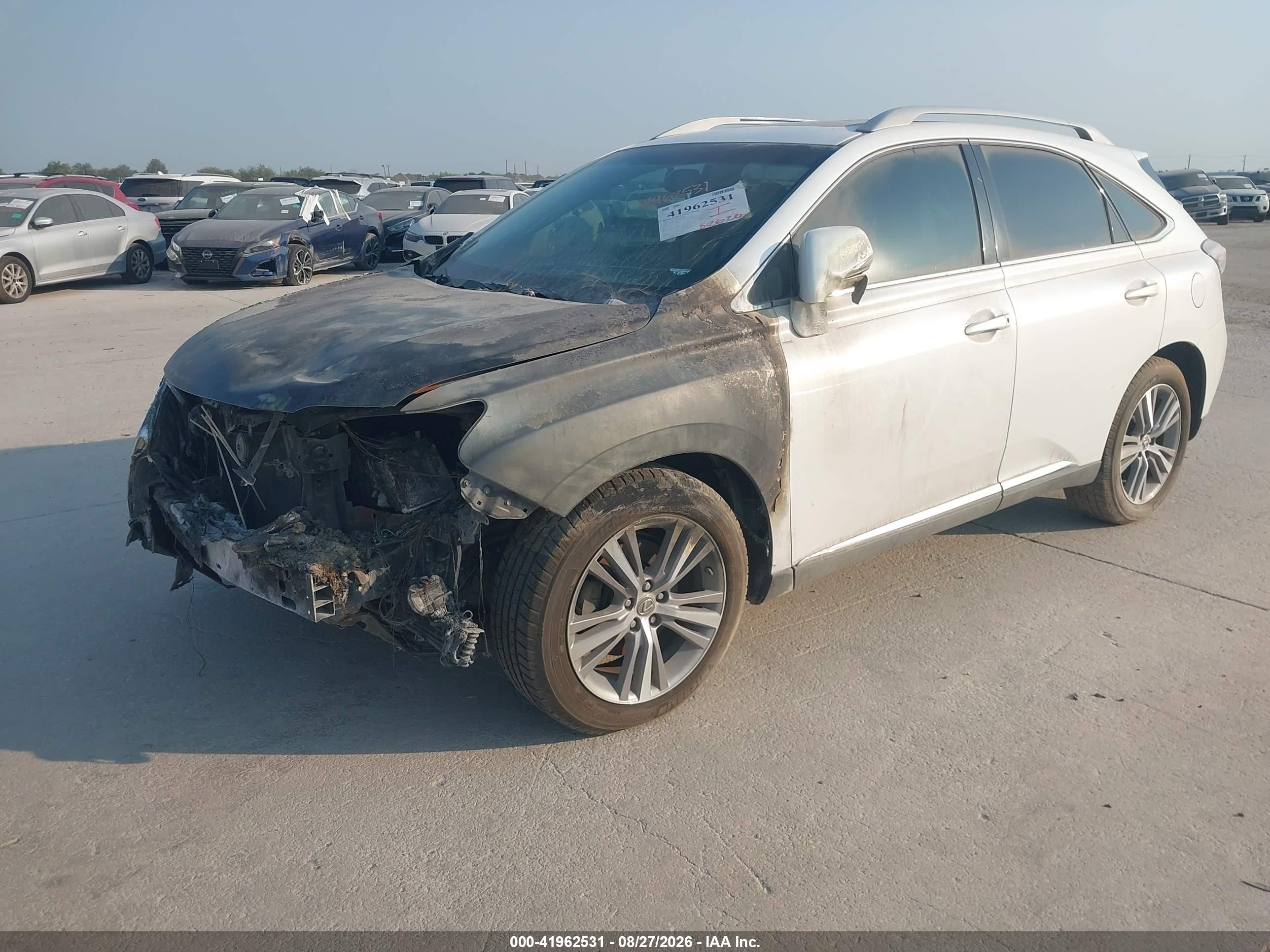 2015 Lexus Rx 350 White vin: 2T2ZK1BAXFC150642