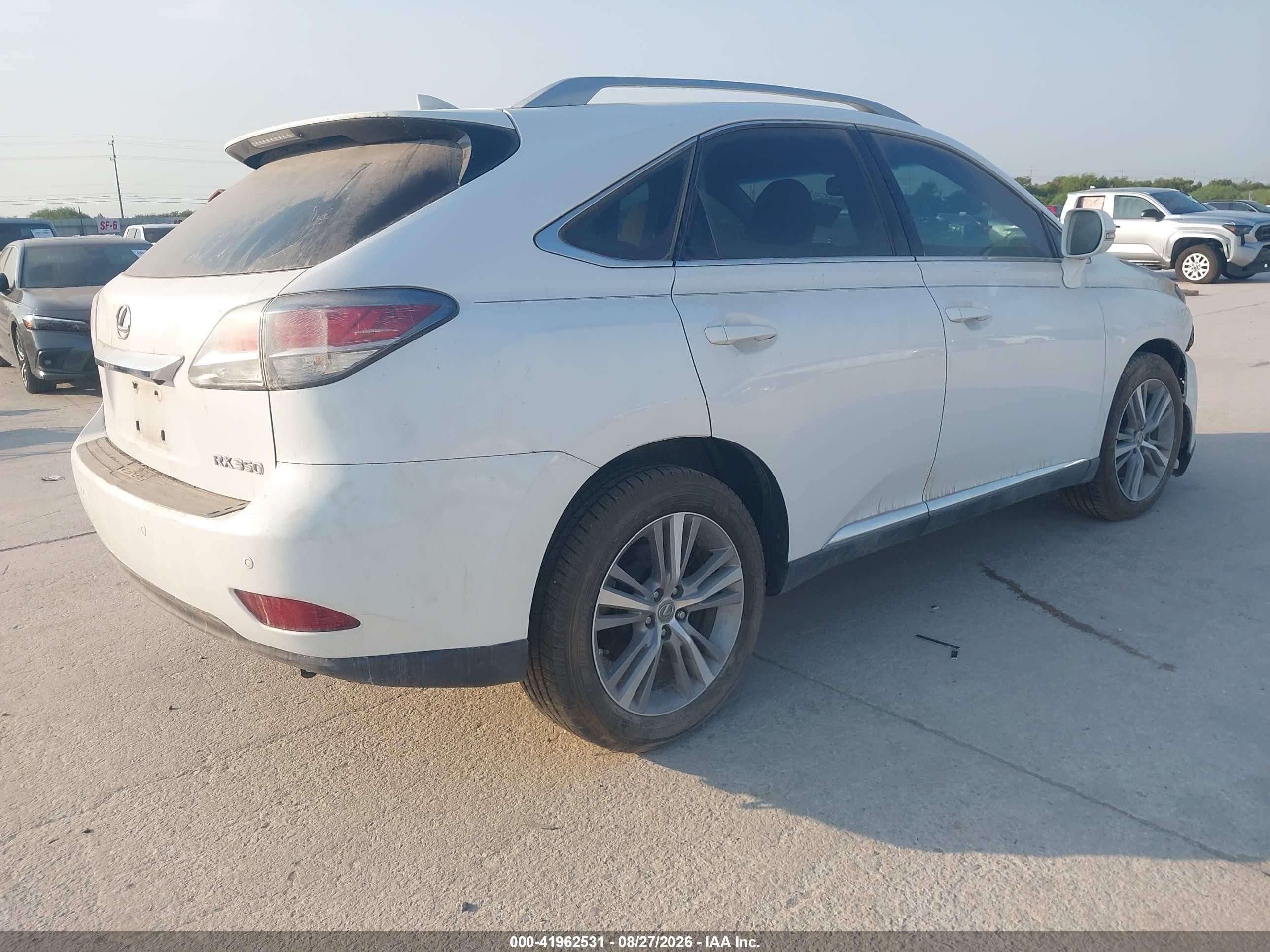 2015 Lexus Rx 350 White vin: 2T2ZK1BAXFC150642