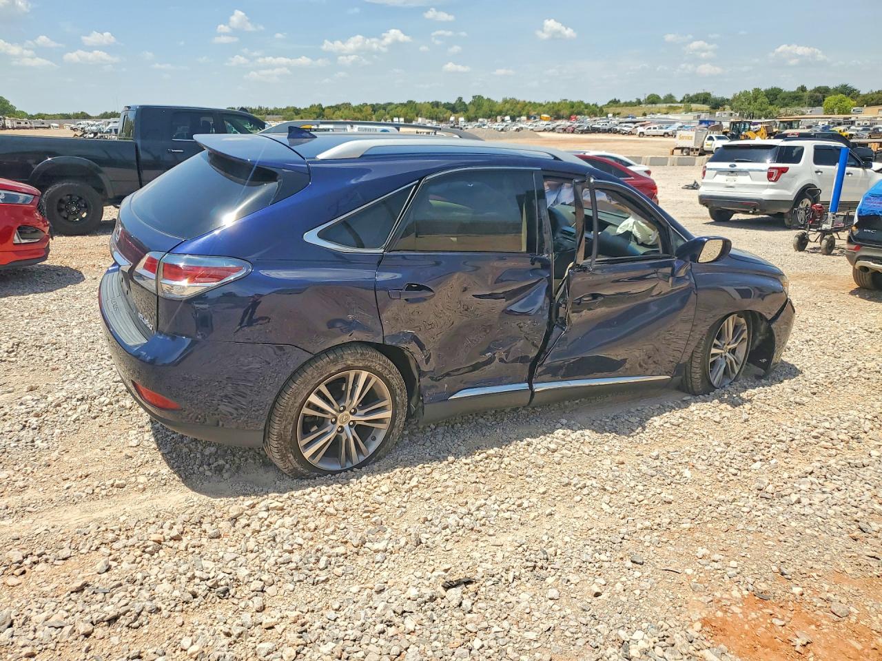 2015 Lexus Rx 350 Base Blue vin: 2T2ZK1BAXFC161513