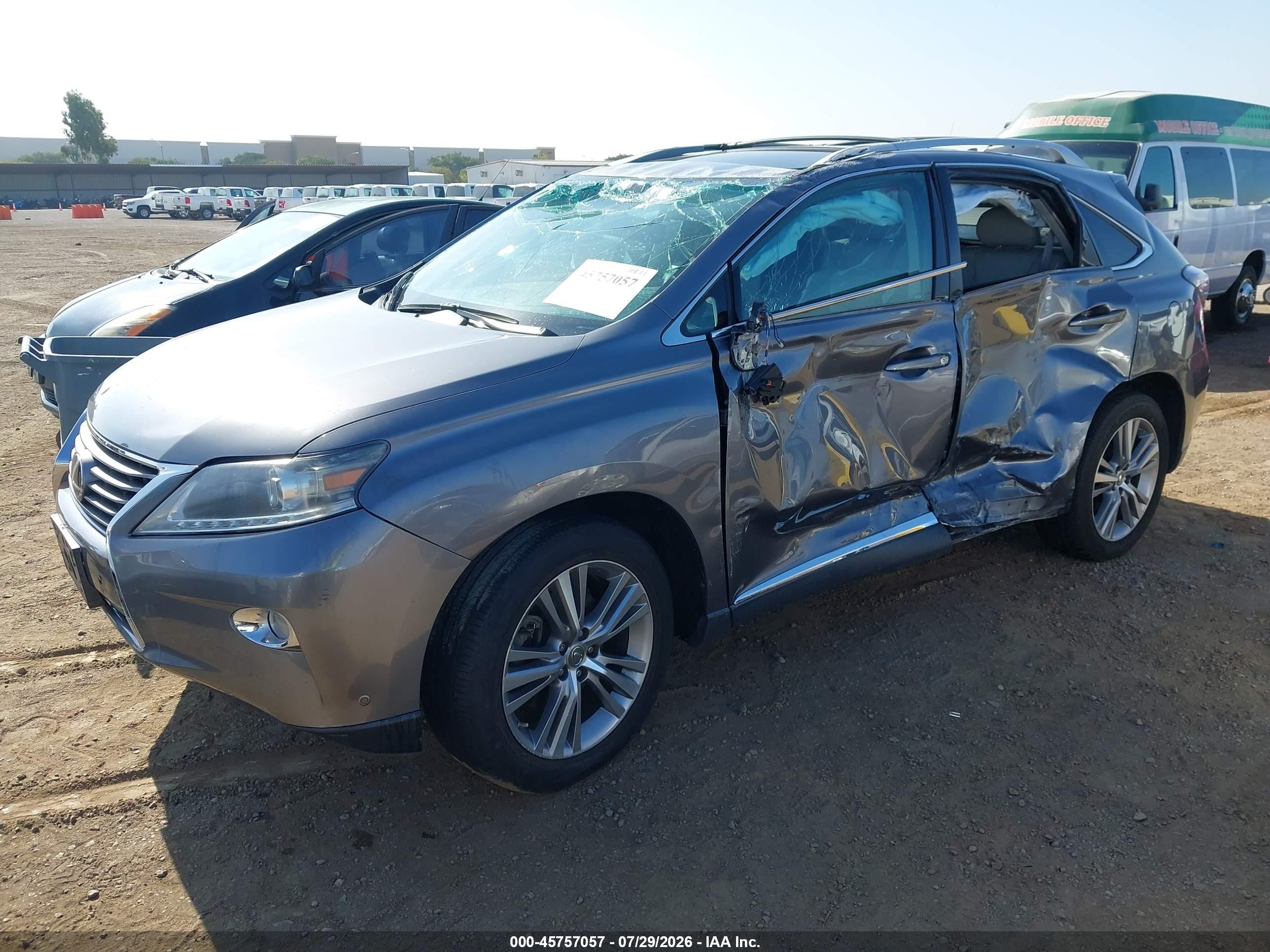 2015 Lexus Rx 350   Серый vin: 2T2ZK1BAXFC177520