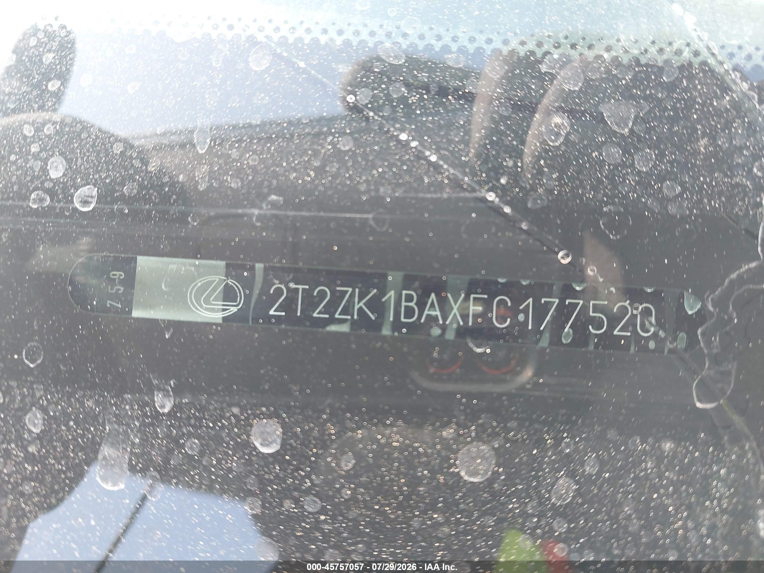 2015 Lexus Rx 350   Серый vin: 2T2ZK1BAXFC177520