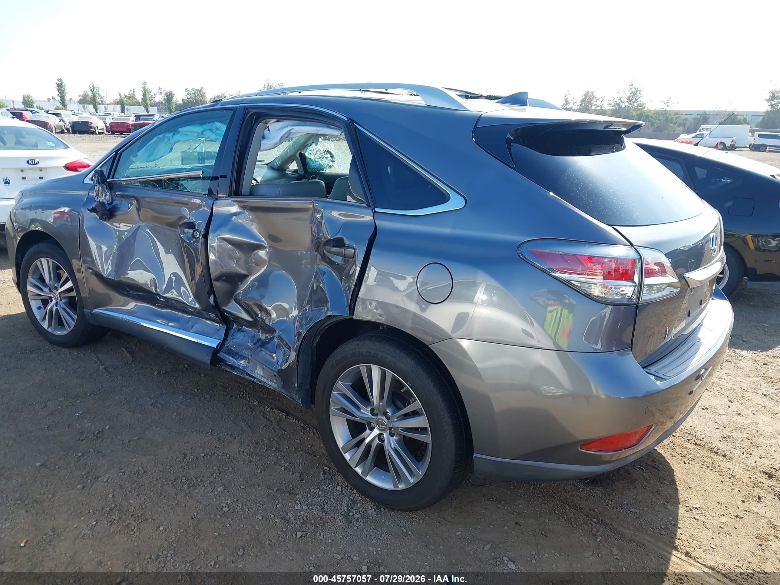 2015 Lexus Rx 350   Серый vin: 2T2ZK1BAXFC177520