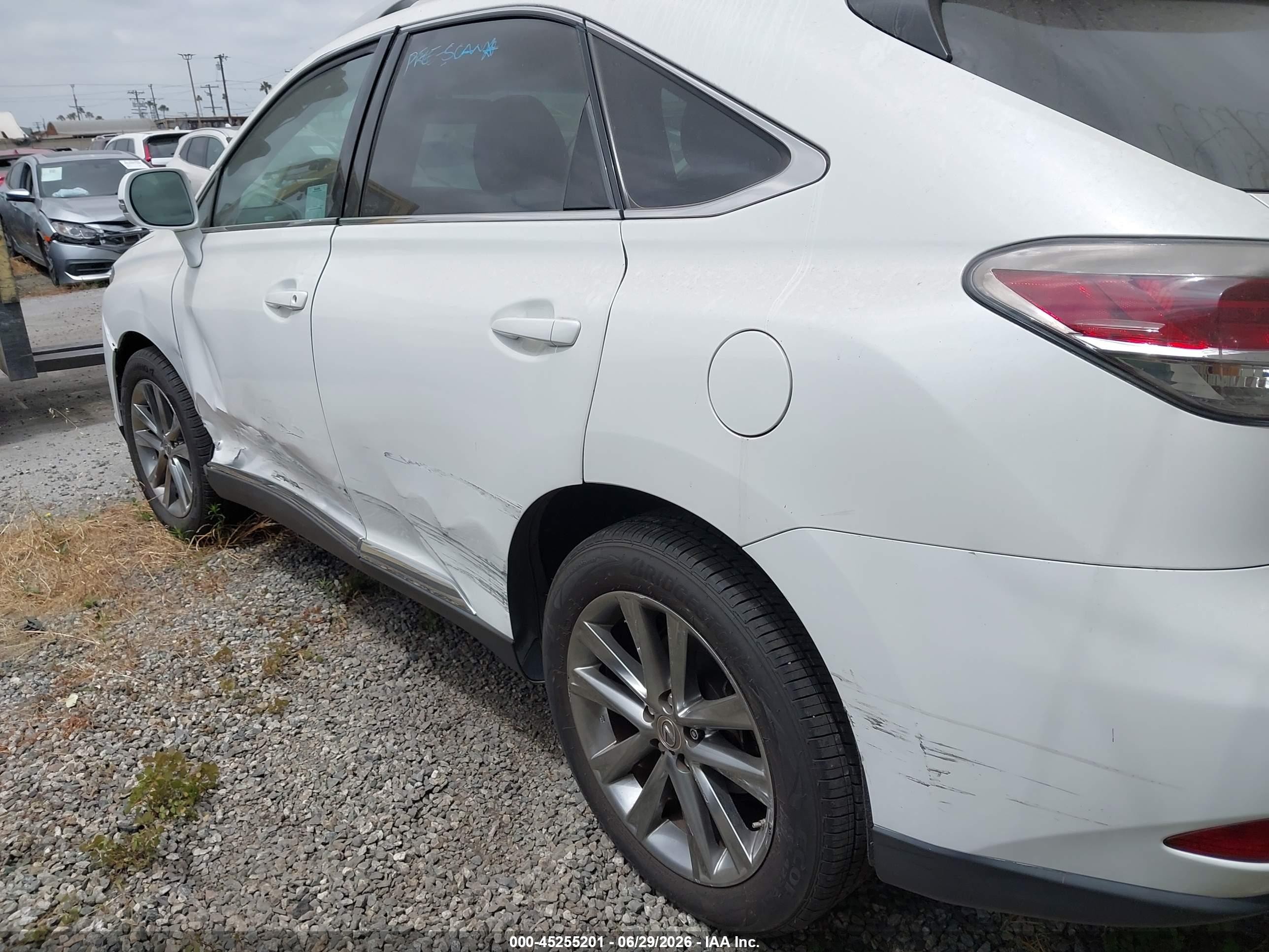 2015 Lexus Rx 350   Белый vin: 2T2ZK1BAXFC177534